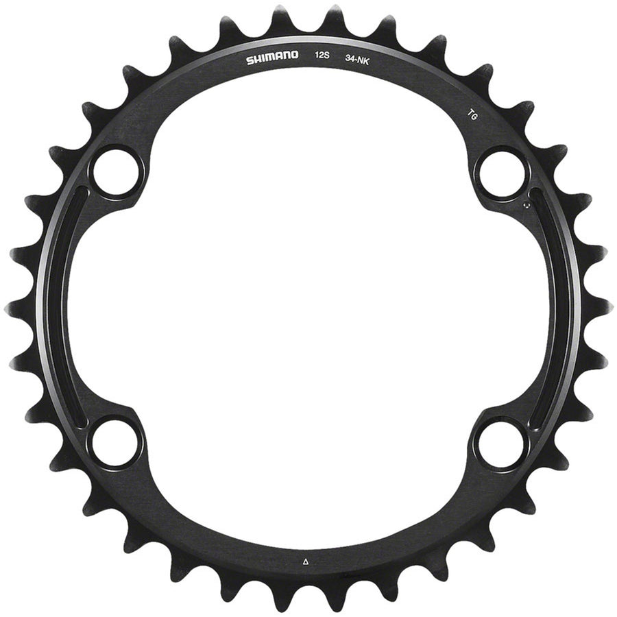 Dura-Ace FC-9200 12-Speed Chainring - Asymmetric 110 BCD - Black