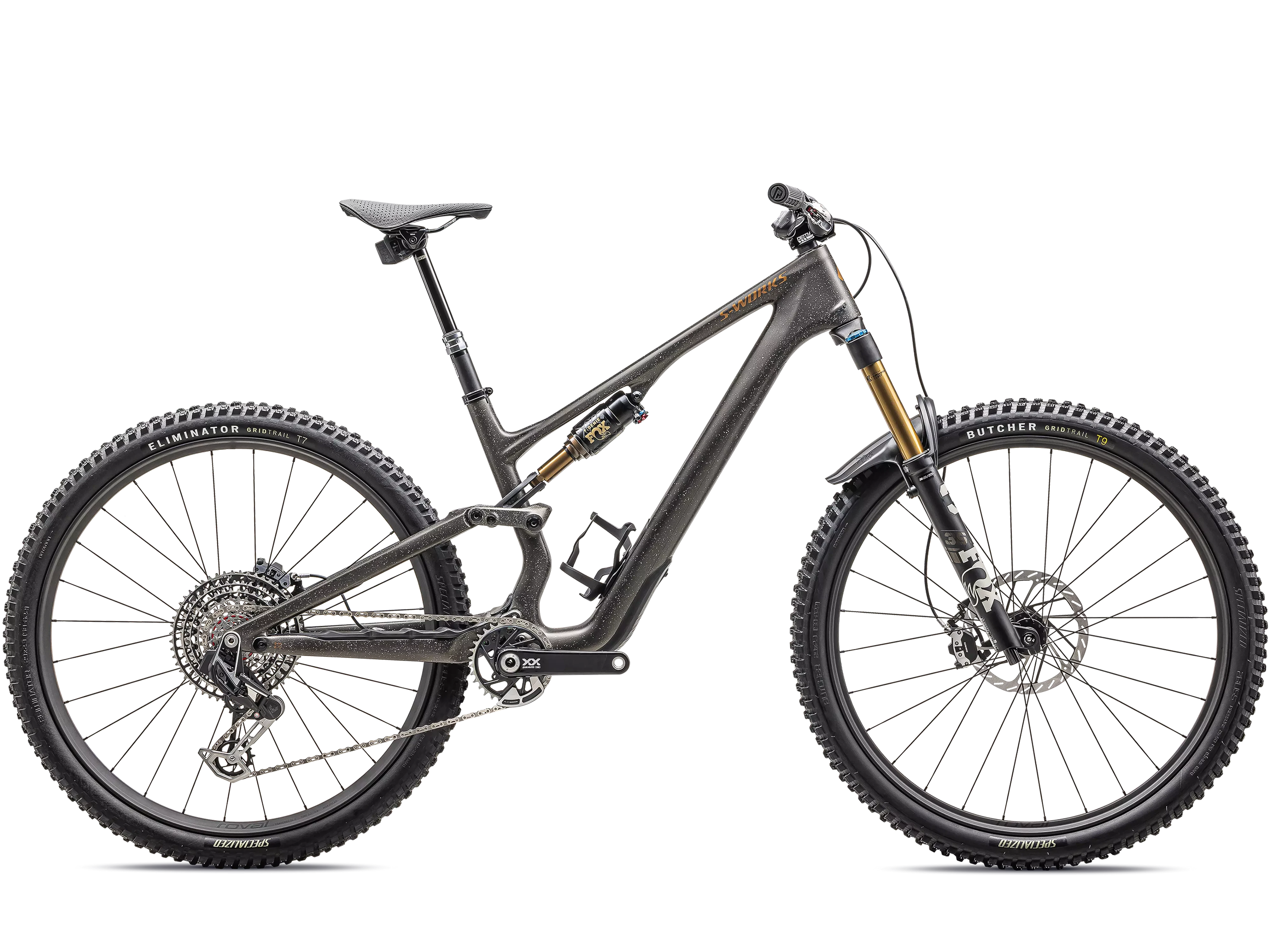 Specialized 2025 Stumpjumper 15 S-Works, Satin Gunmetal / Clay / White Mtn / Dove Grey / Gloss Bronze / S1