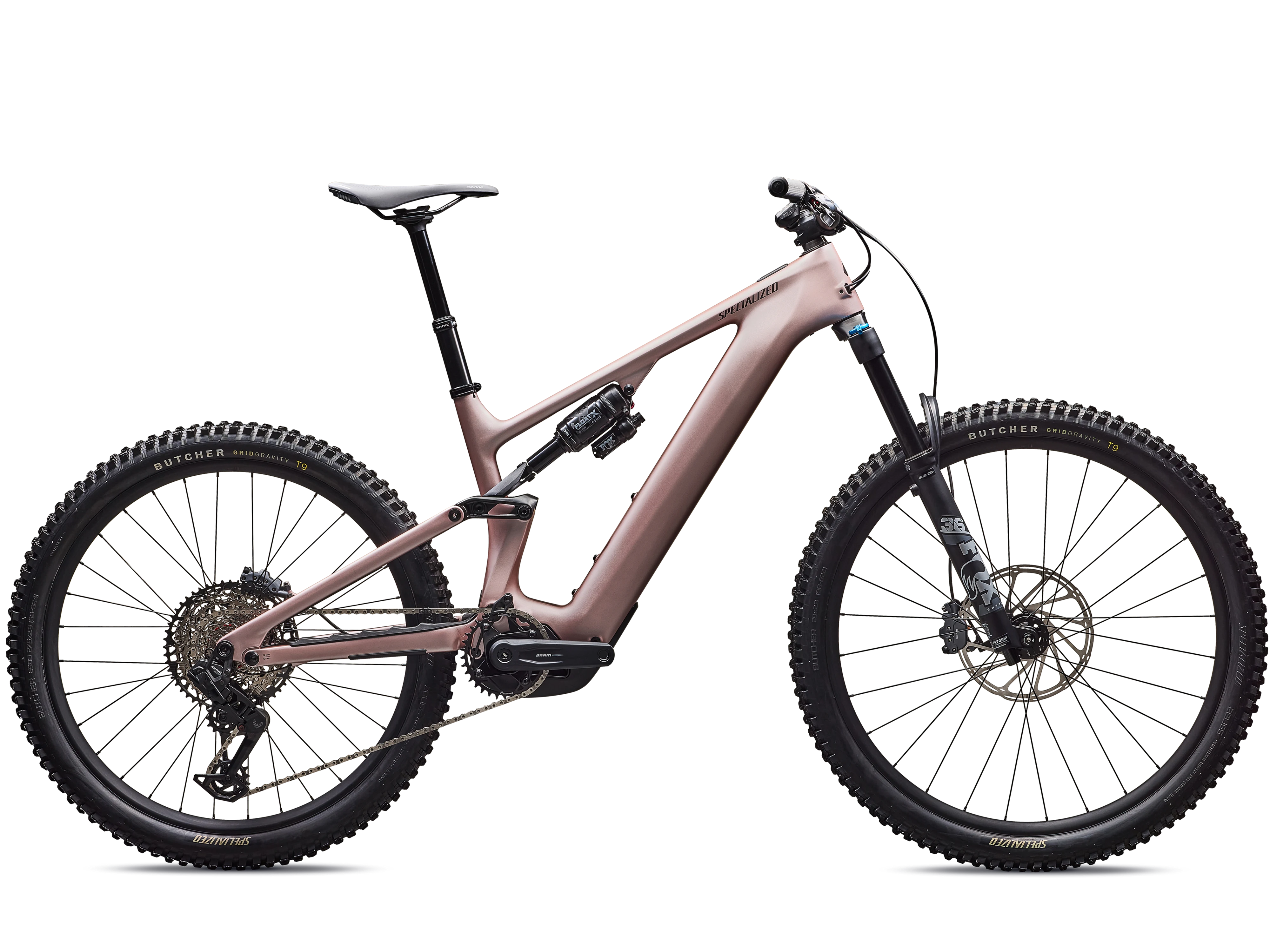2025 Turbo Levo 4 Comp_Satin Champagne : Metallic Obsidian_Main.webp