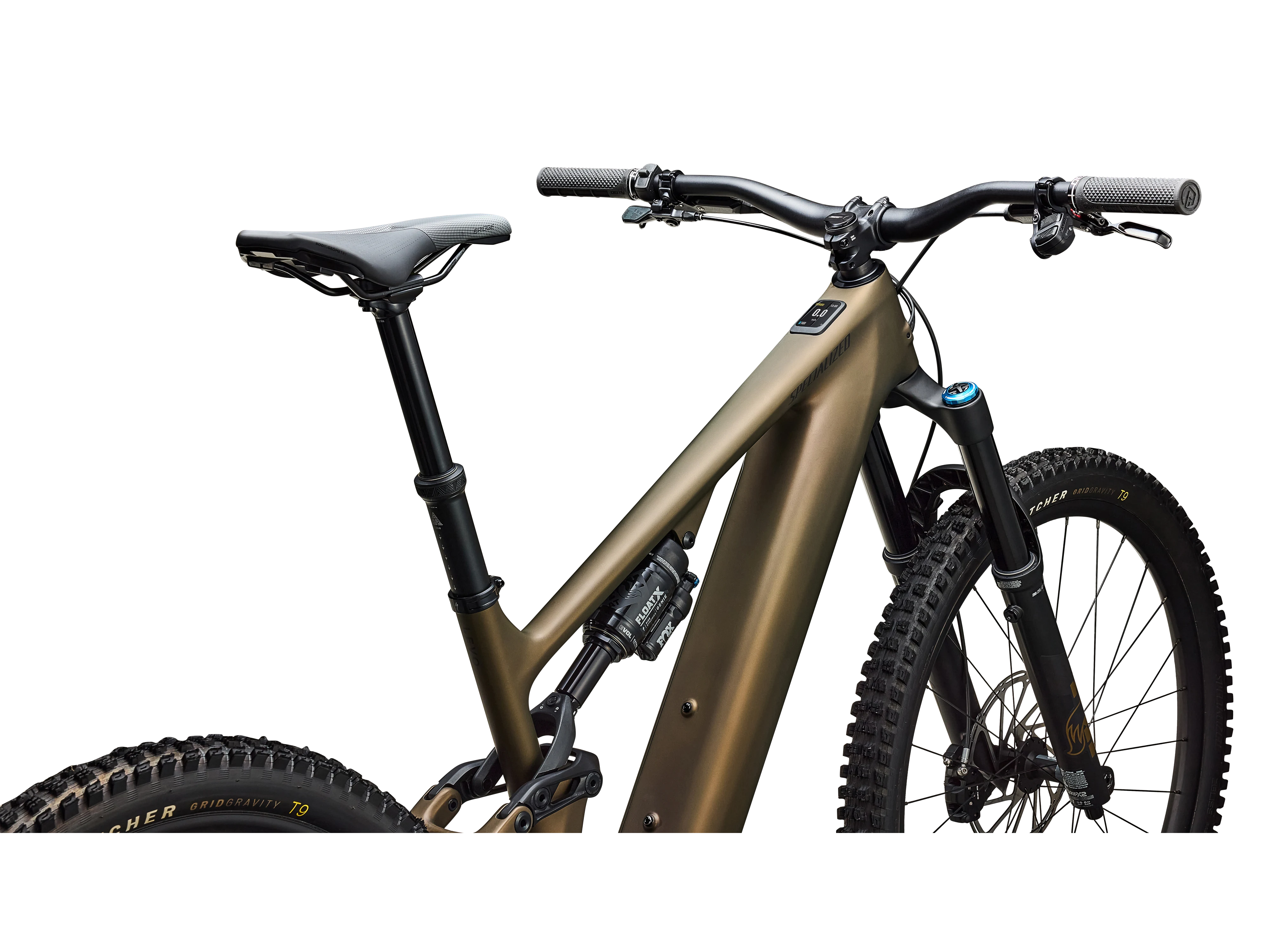 2025 Turbo Levo 4 Expert_Satin Burnt Gold Metallic : Doppio_Detail1.webp