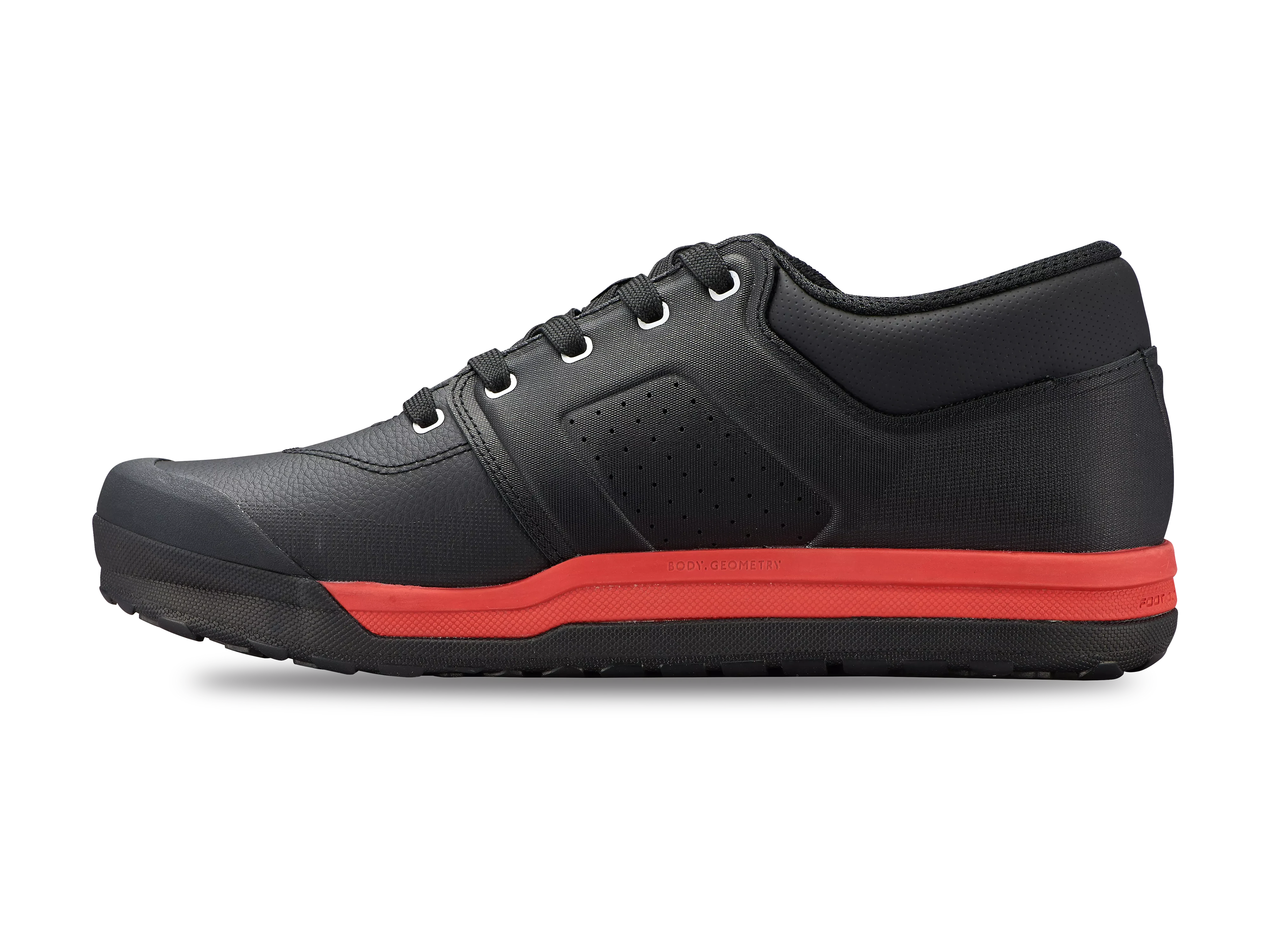 2FO DH Flat Mountain Bike Shoes_Black:redwood_Side.webp