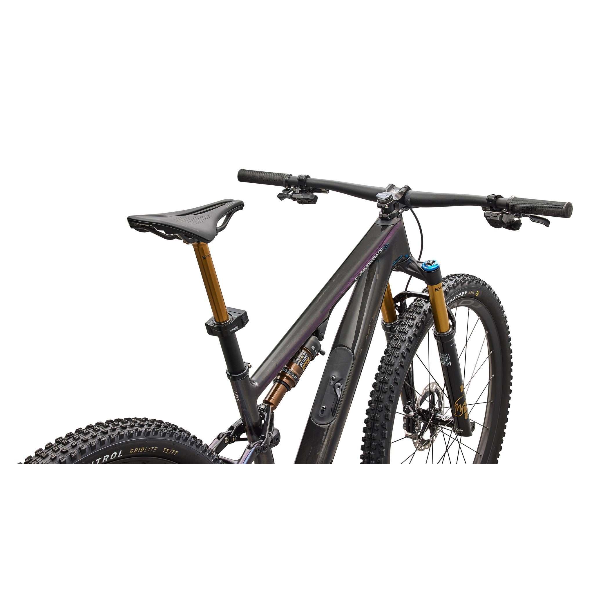 specialized s works mountainbike S-Works Epic 8 EVO Di2 Gloss Carbon / Green To Purple Viavi Fade / Brushed Liquid Metal / XL
