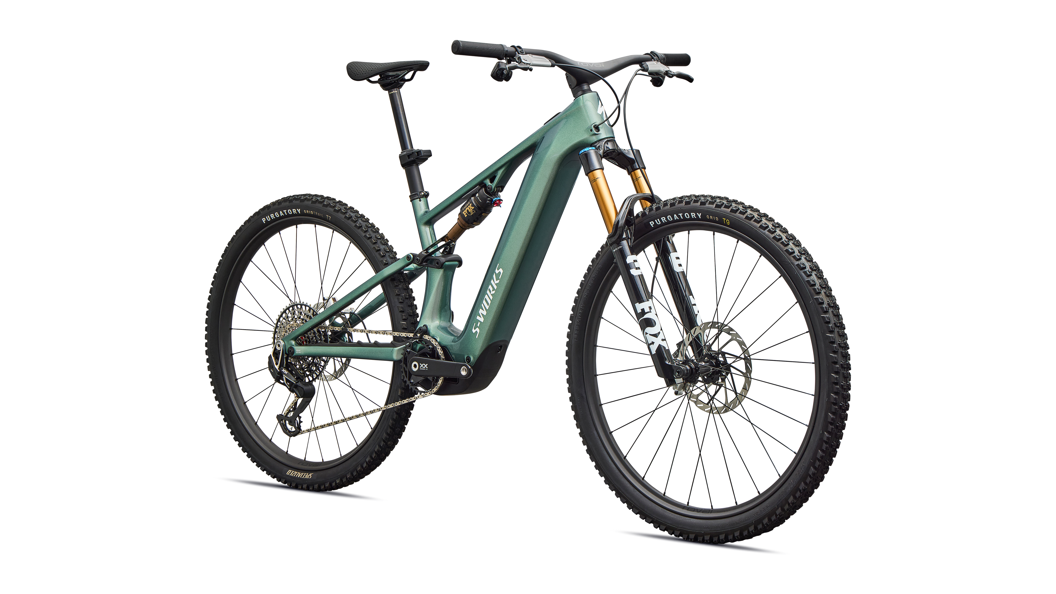 e bike fully s S-Works Turbo Levo R Gloss Shadow Silver Blended Speckle Over Carbon / Silver Dust / S3
