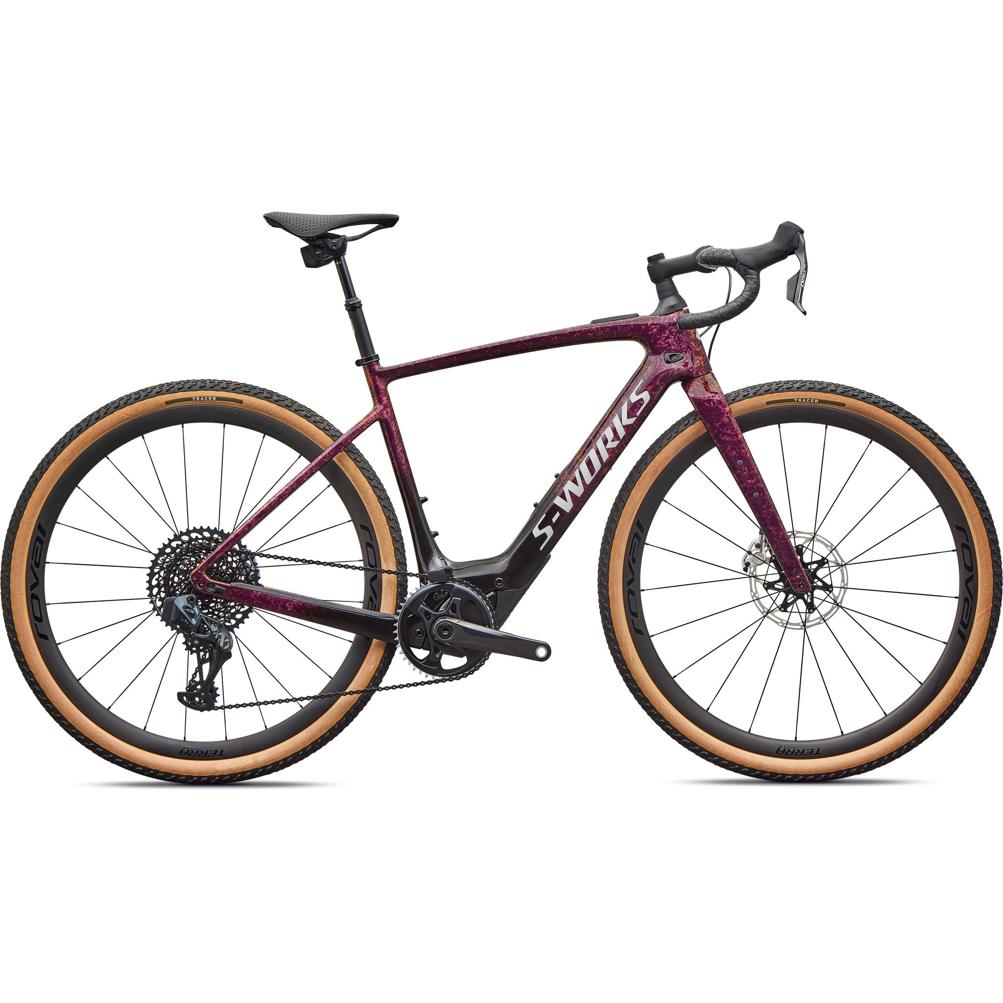 specialized turbo creo gravel e-bike S-Works Turbo Creo 2 52 / Gloss Bordeaux Metallic/Fade/Pearl Dry Impasto/Silver Dust