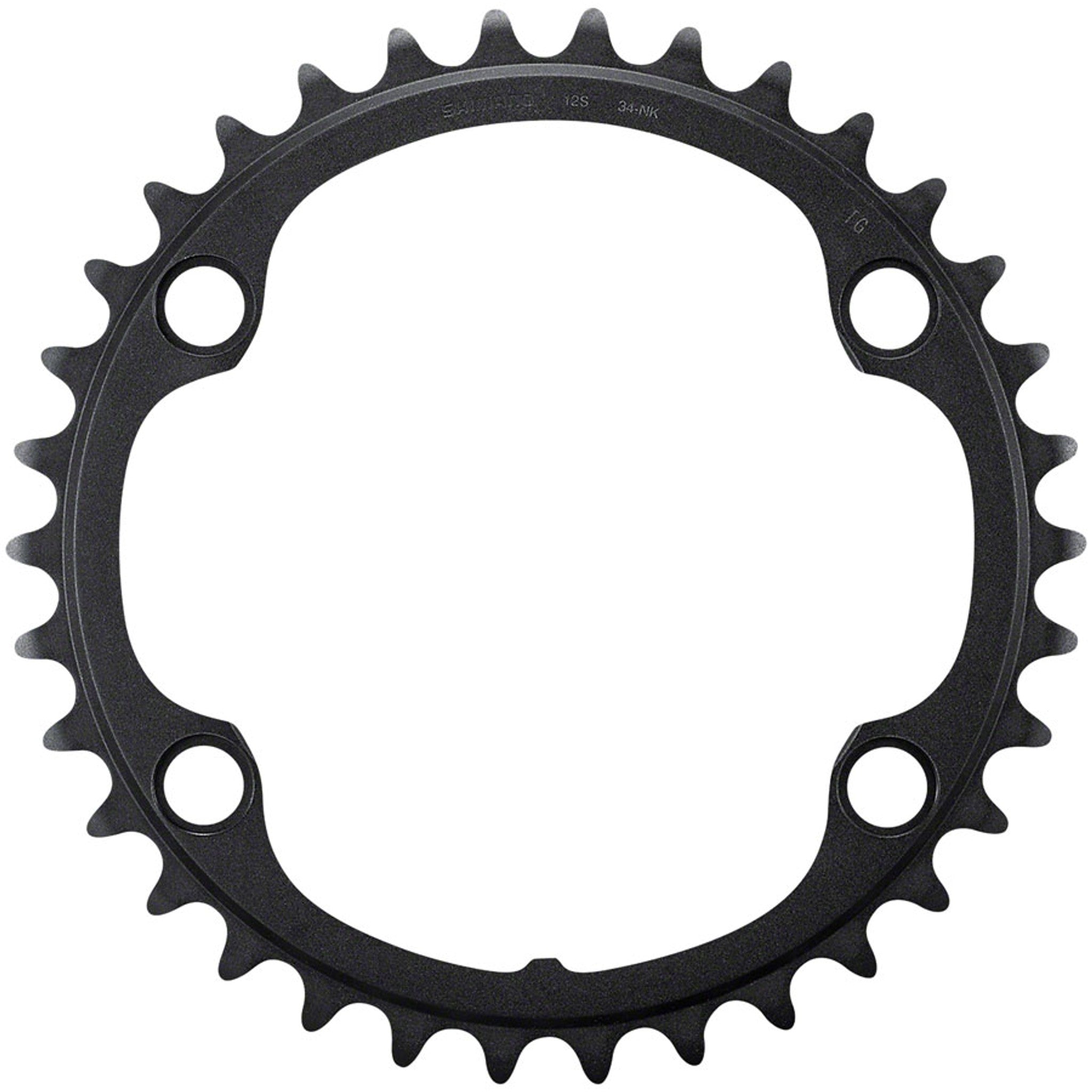 Ultegra FC-R8100 12-Speed Chainring - Asymmetric 110 BCD - Black