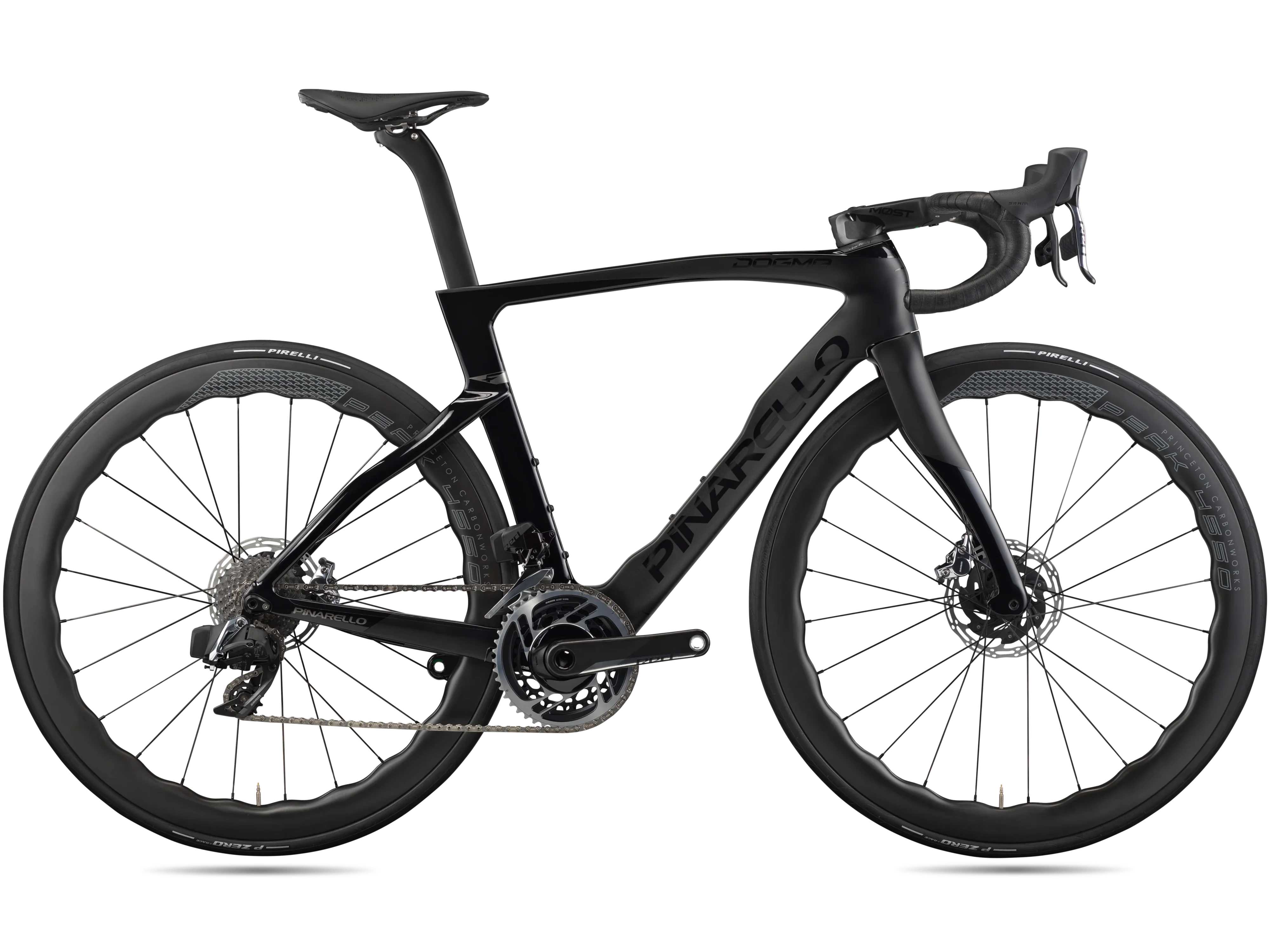 DOGMA F 2024 : NEW SRAM RED AXS(POWER METER)_BLACK ON BLACK_MAIN_electro_blue.webp
