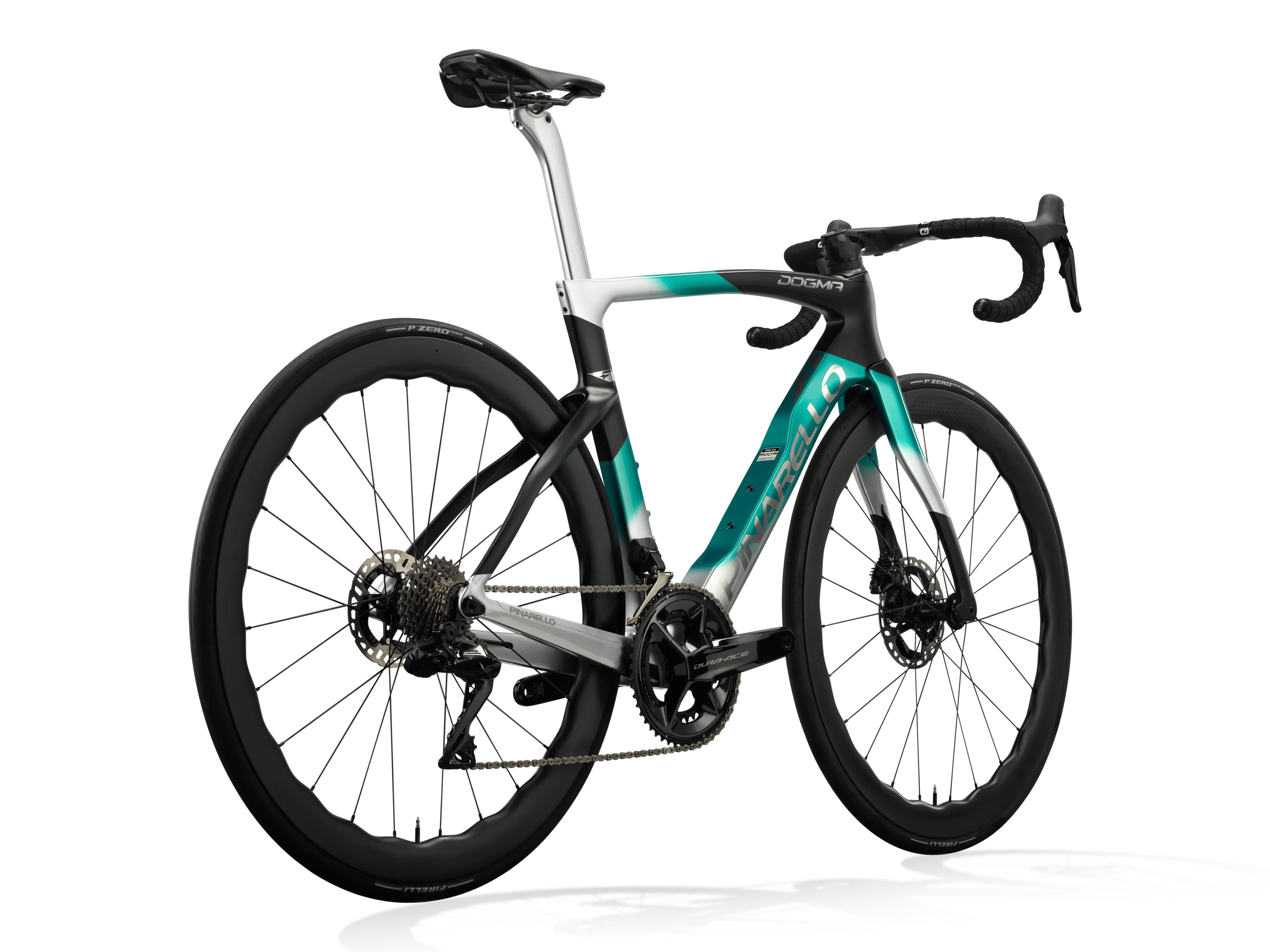 Dogma F Disc 2024 - Dura Ace Di2 (Power Meter)_Road_Nebula Green Silver_Back.webp