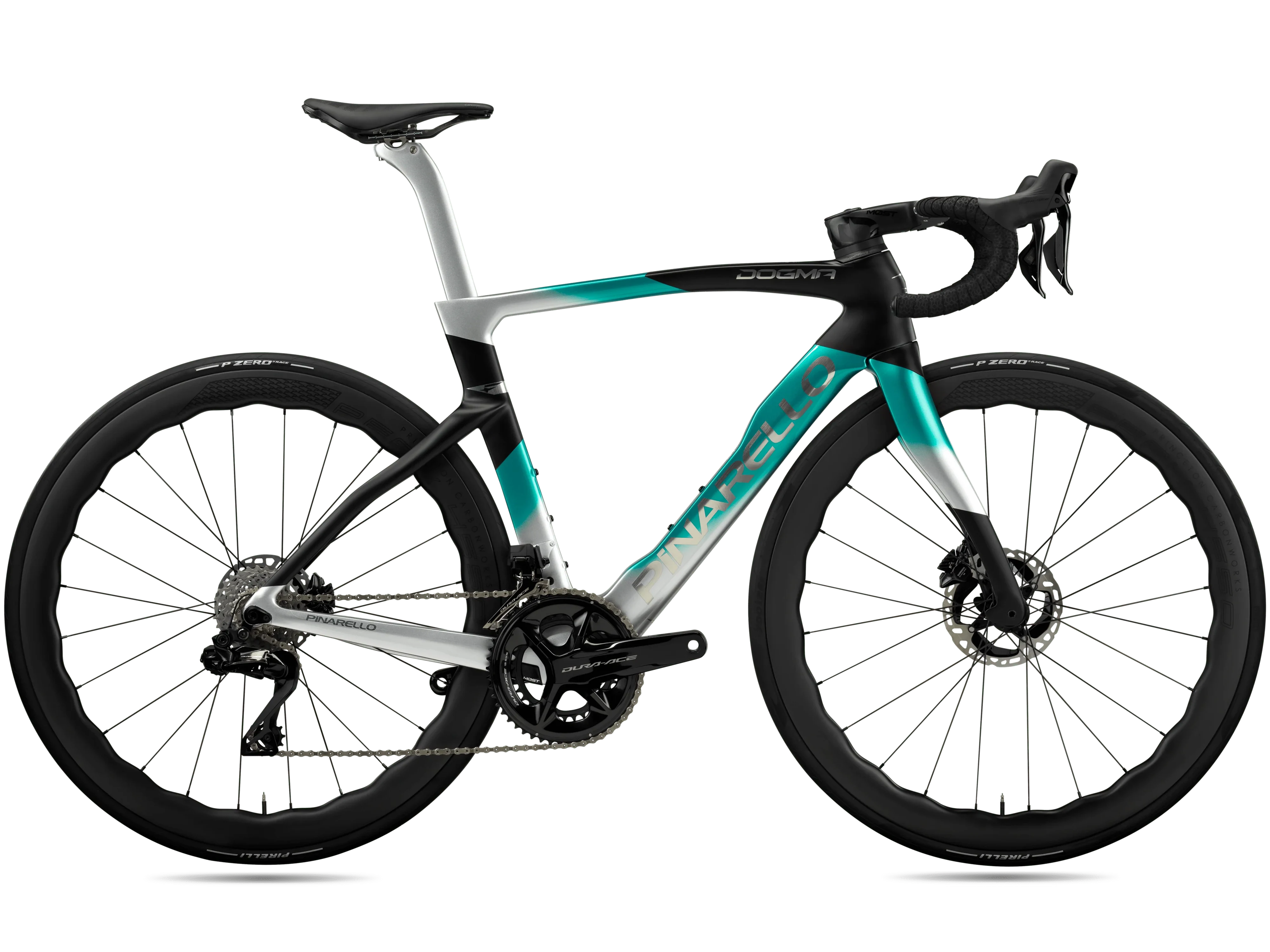 Dogma F Disc 2024 - Dura Ace Di2 (Power Meter)_Road_Nebula Green Silver_Main.webp