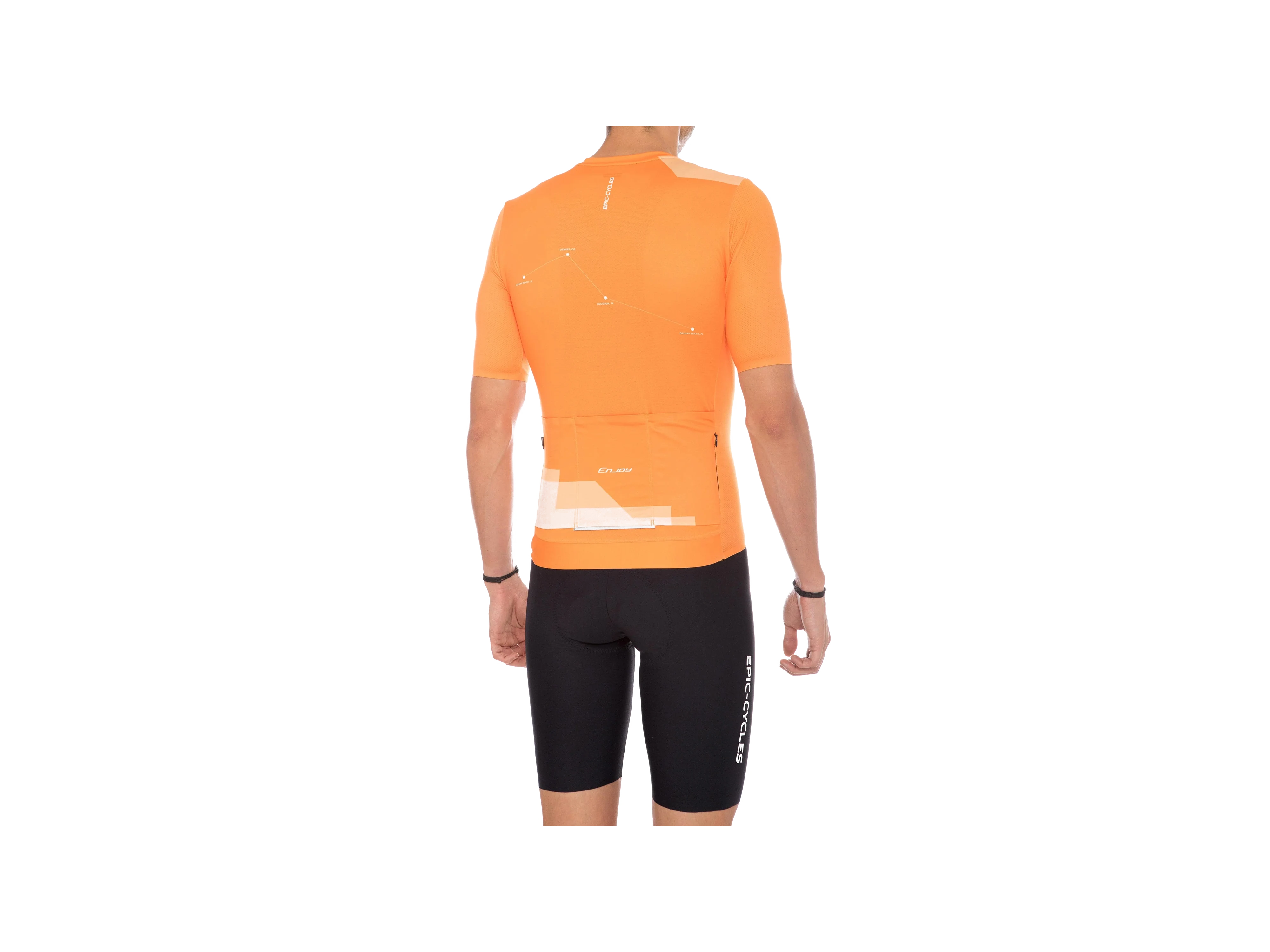 Epic Cycles Jersey - Enjoy_Orange_Back.webp