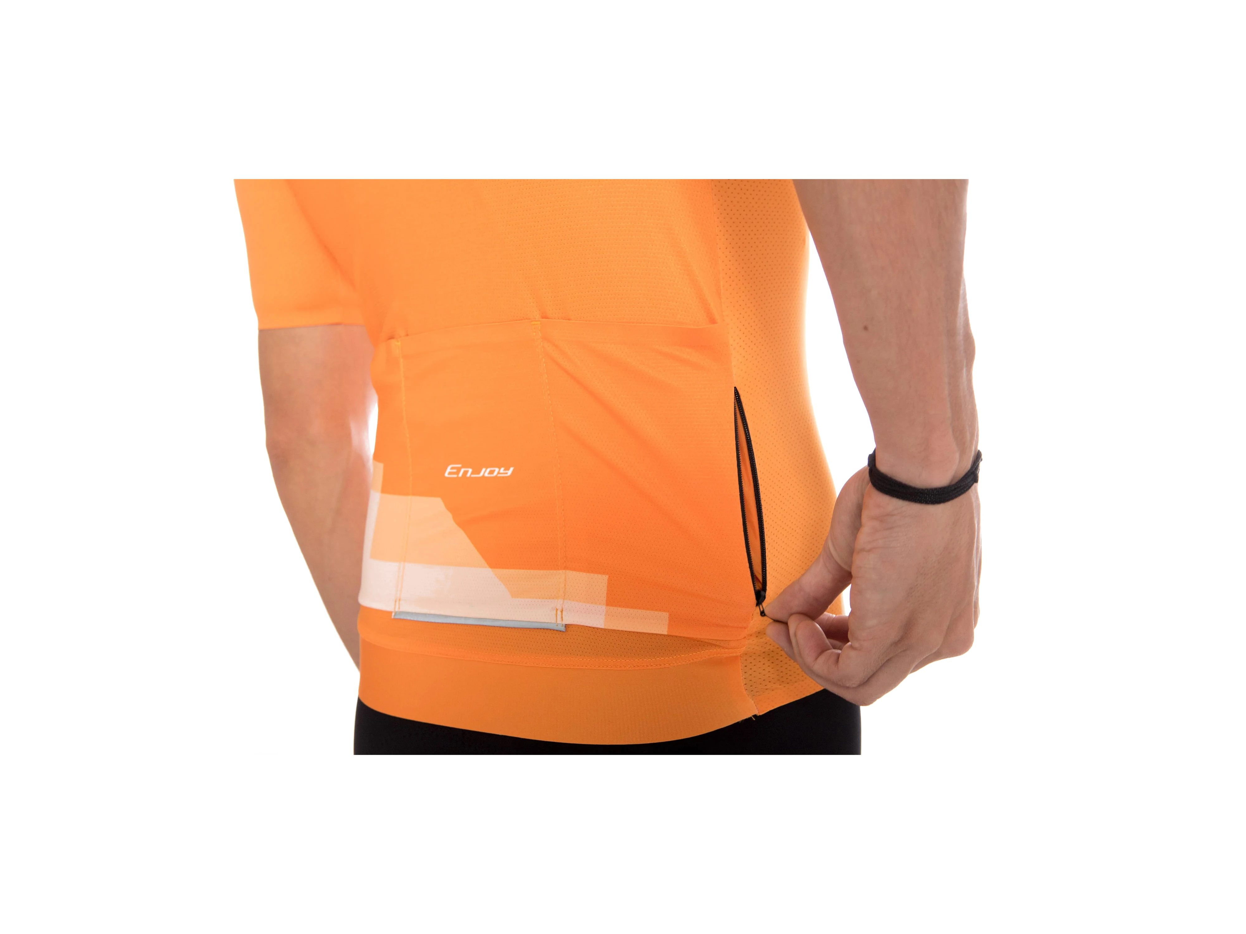 Epic Cycles Jersey - Enjoy_Orange_Detail1.webp