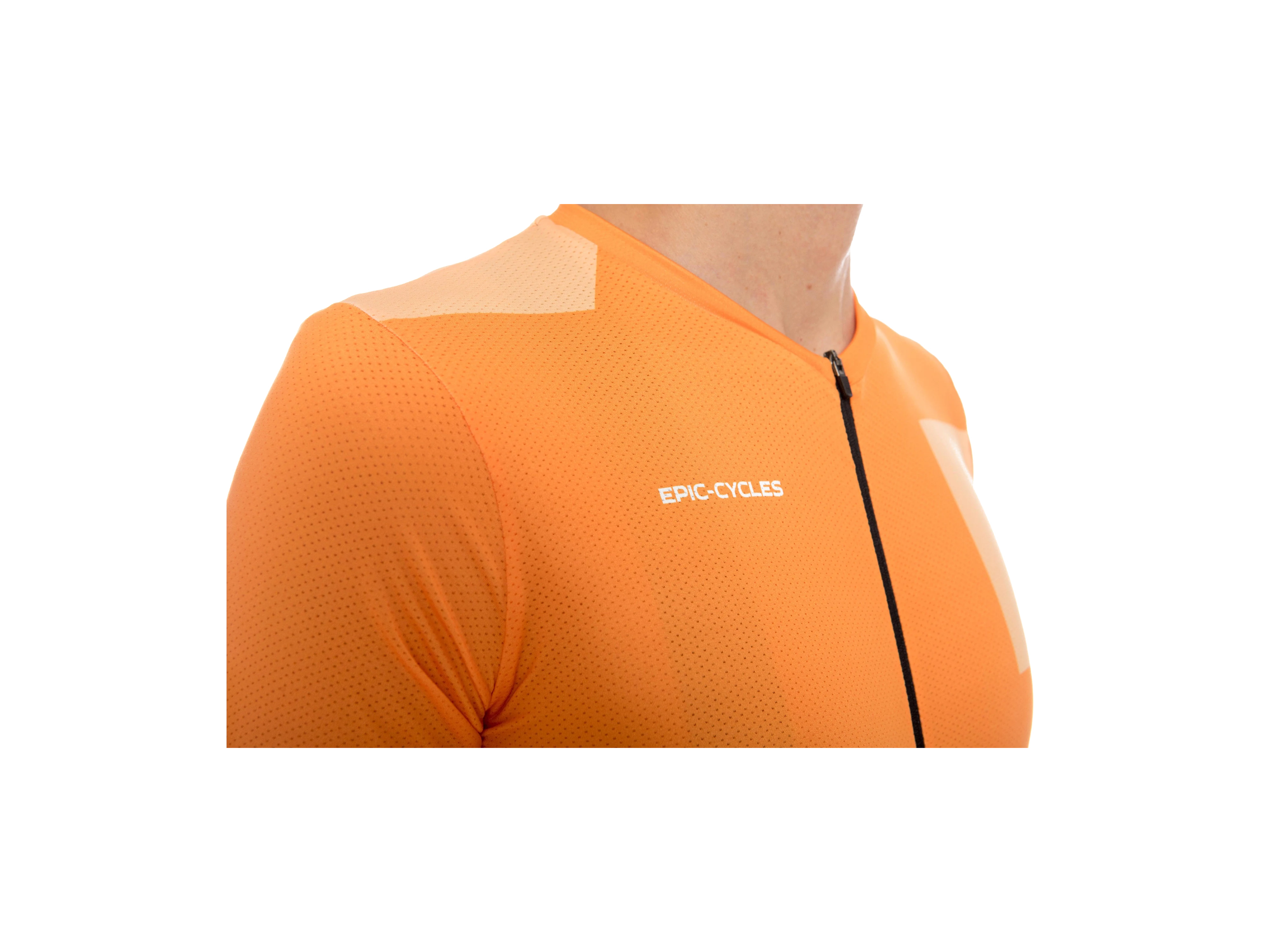 Epic Cycles Jersey - Enjoy_Orange_Detail2.webp