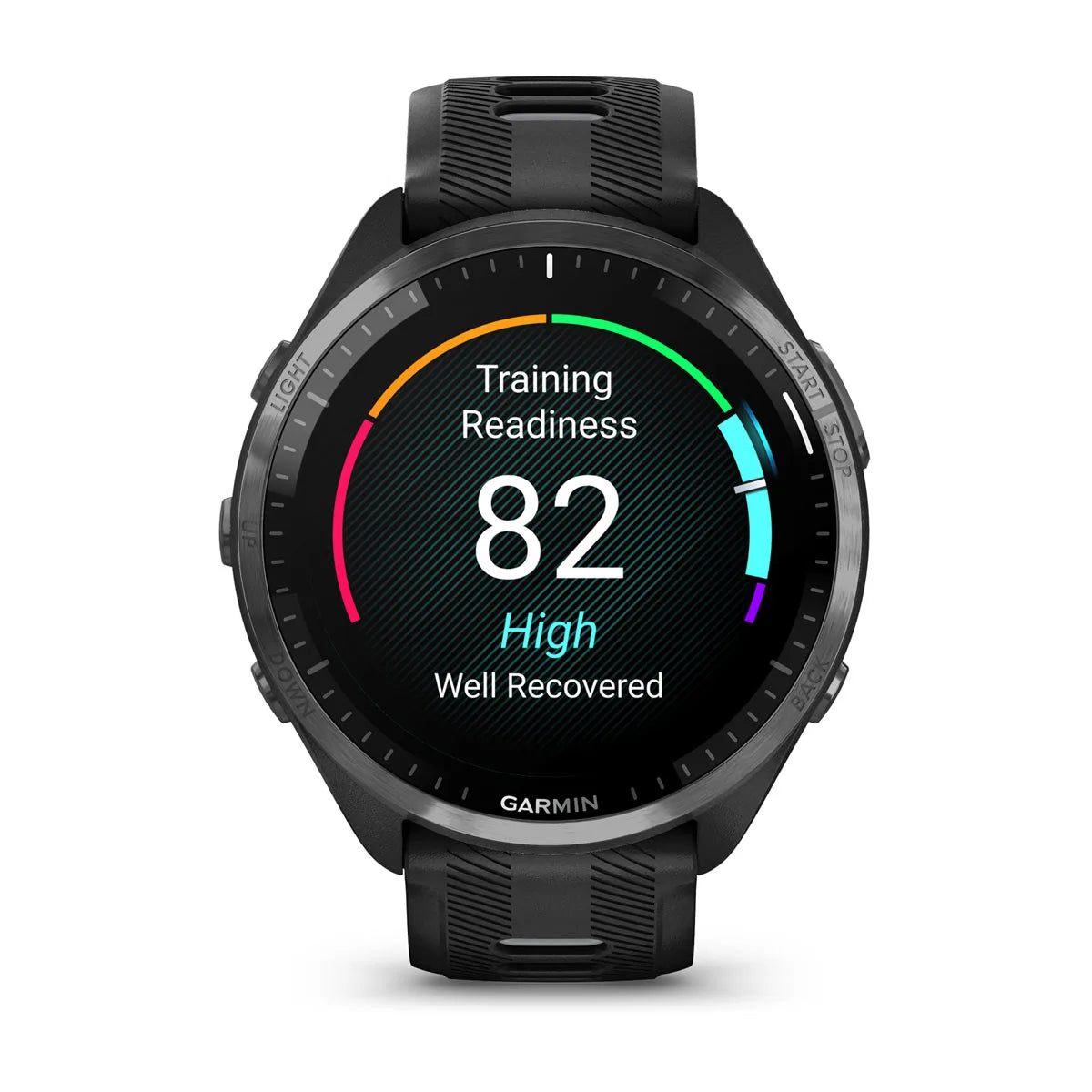 Forerunner 965 Black/Powder Gray Silicone Band
