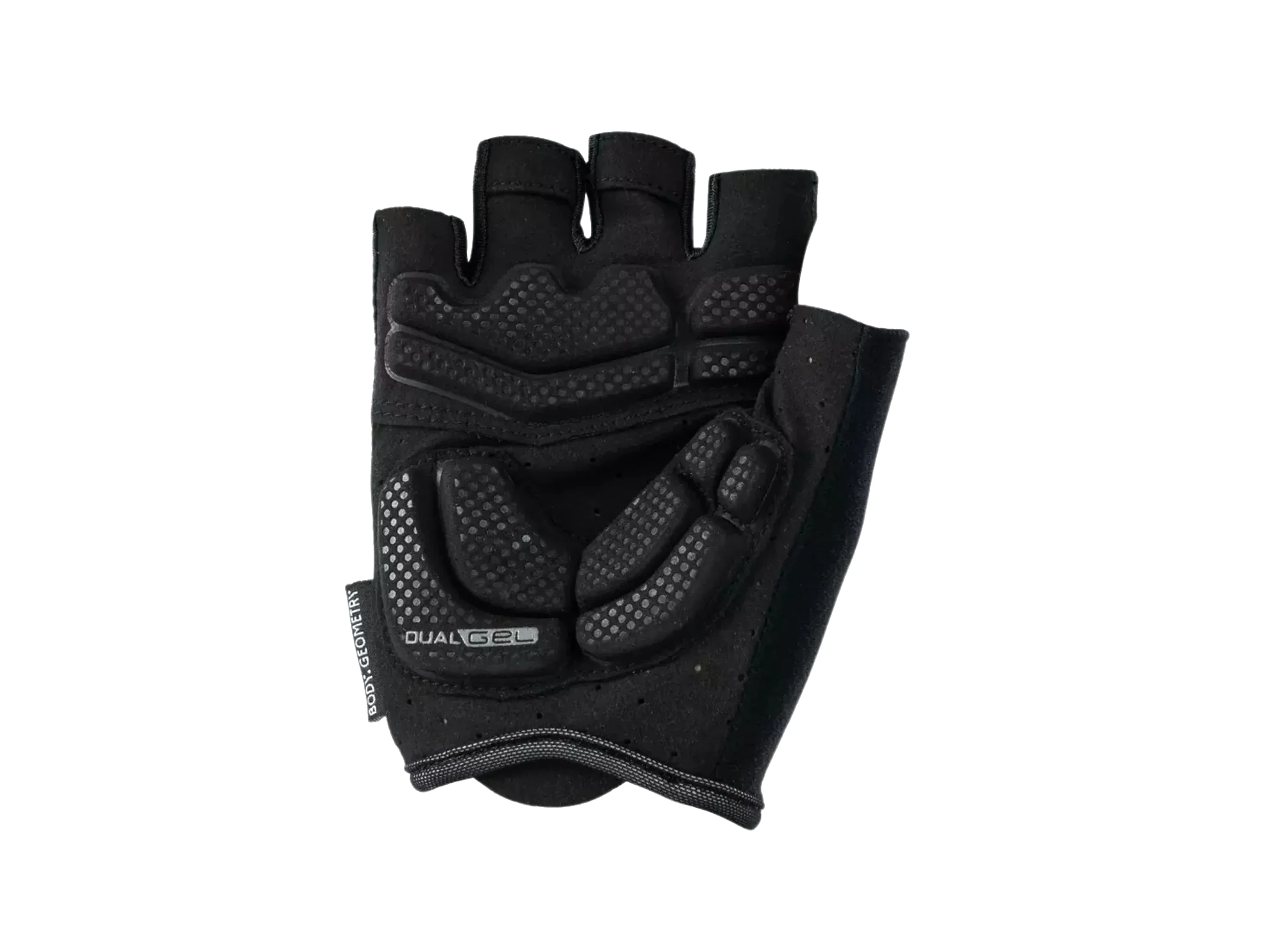 Men's Body Geometry Dual-Gel Short Finger Glove_Black_Back.webp