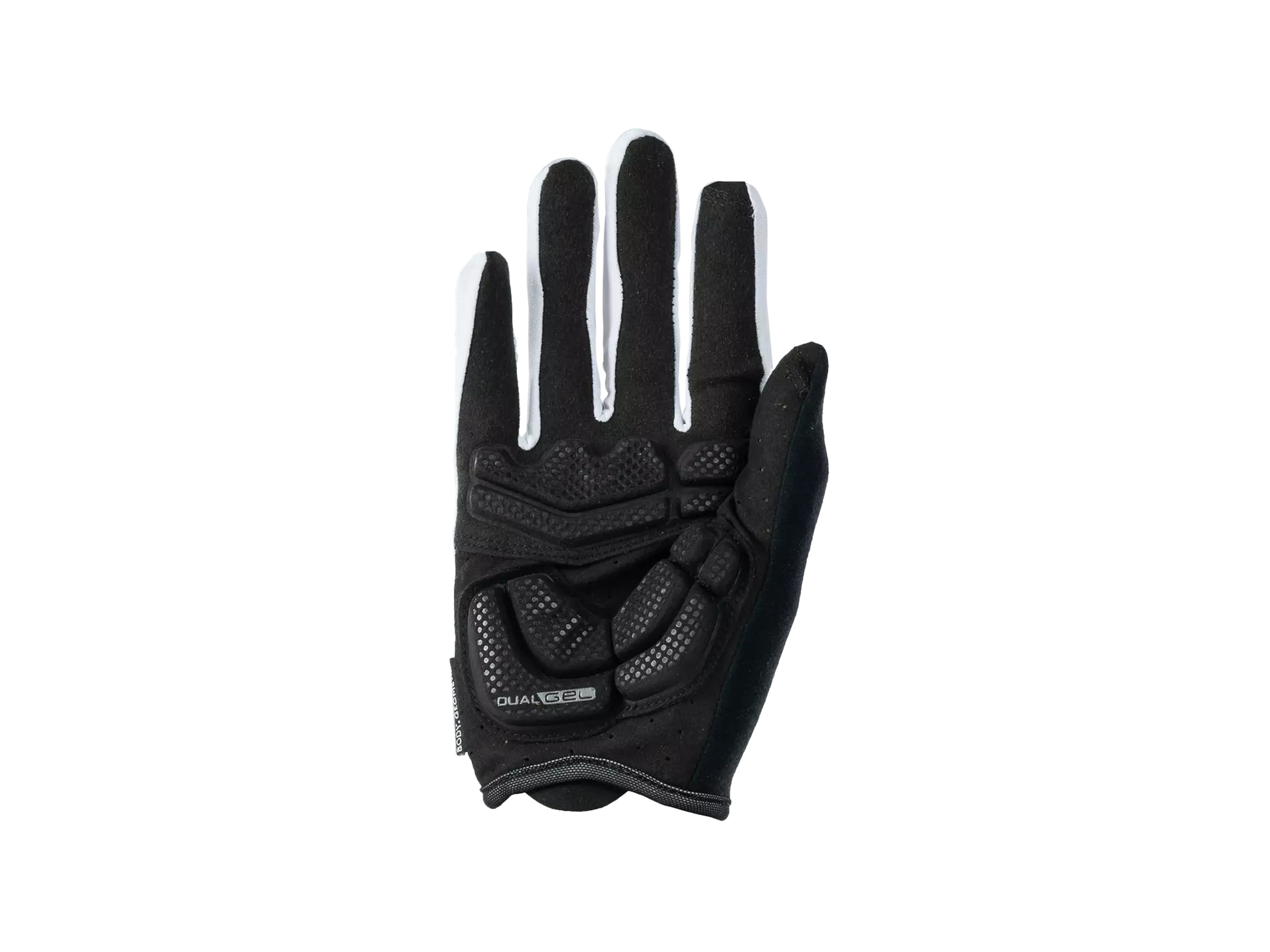 Men's Body Geometry Dual Gel Long Finger Glove_White_Back.webp