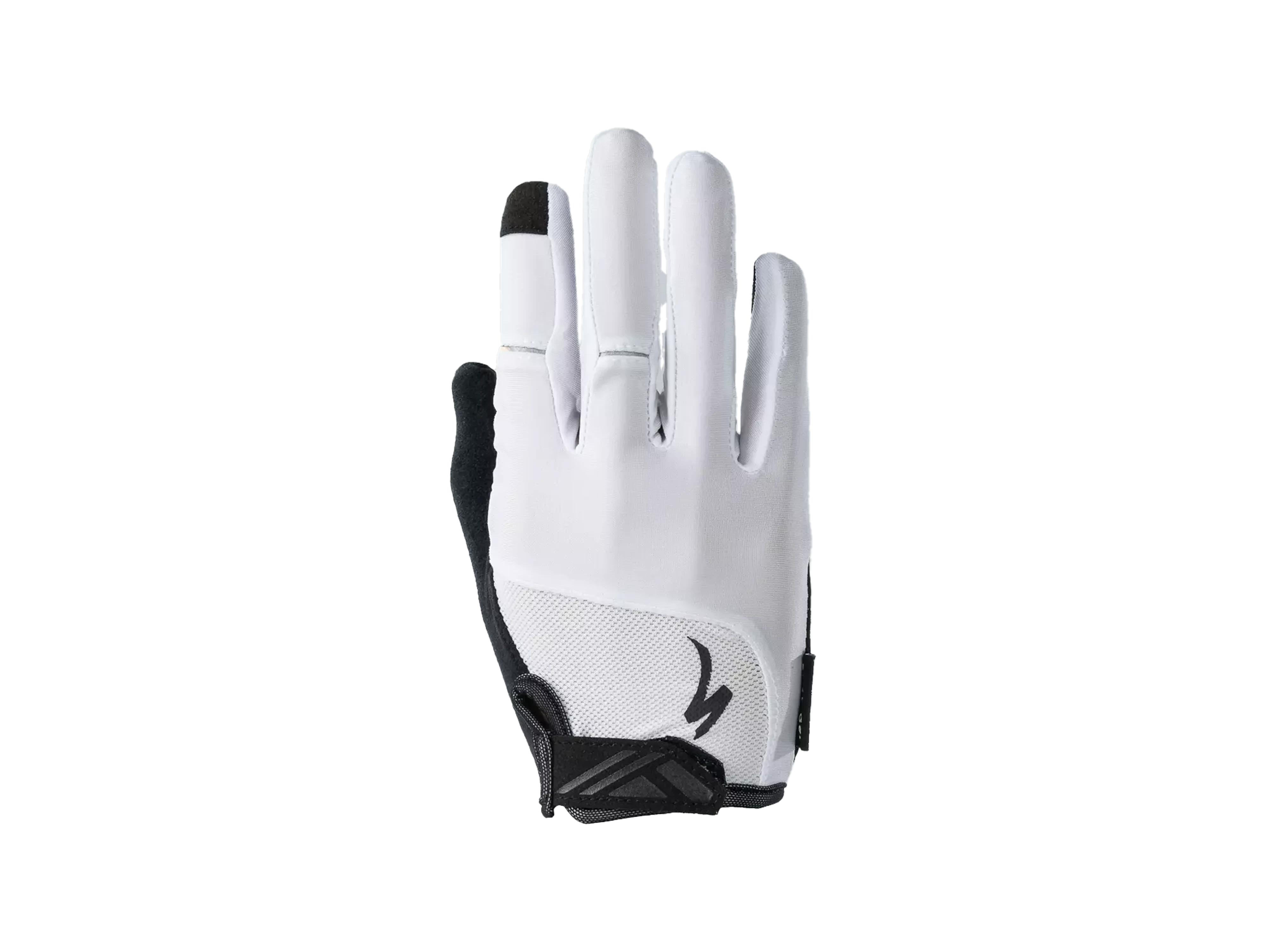 Men's Body Geometry Dual Gel Long Finger Glove_White_Main.webp