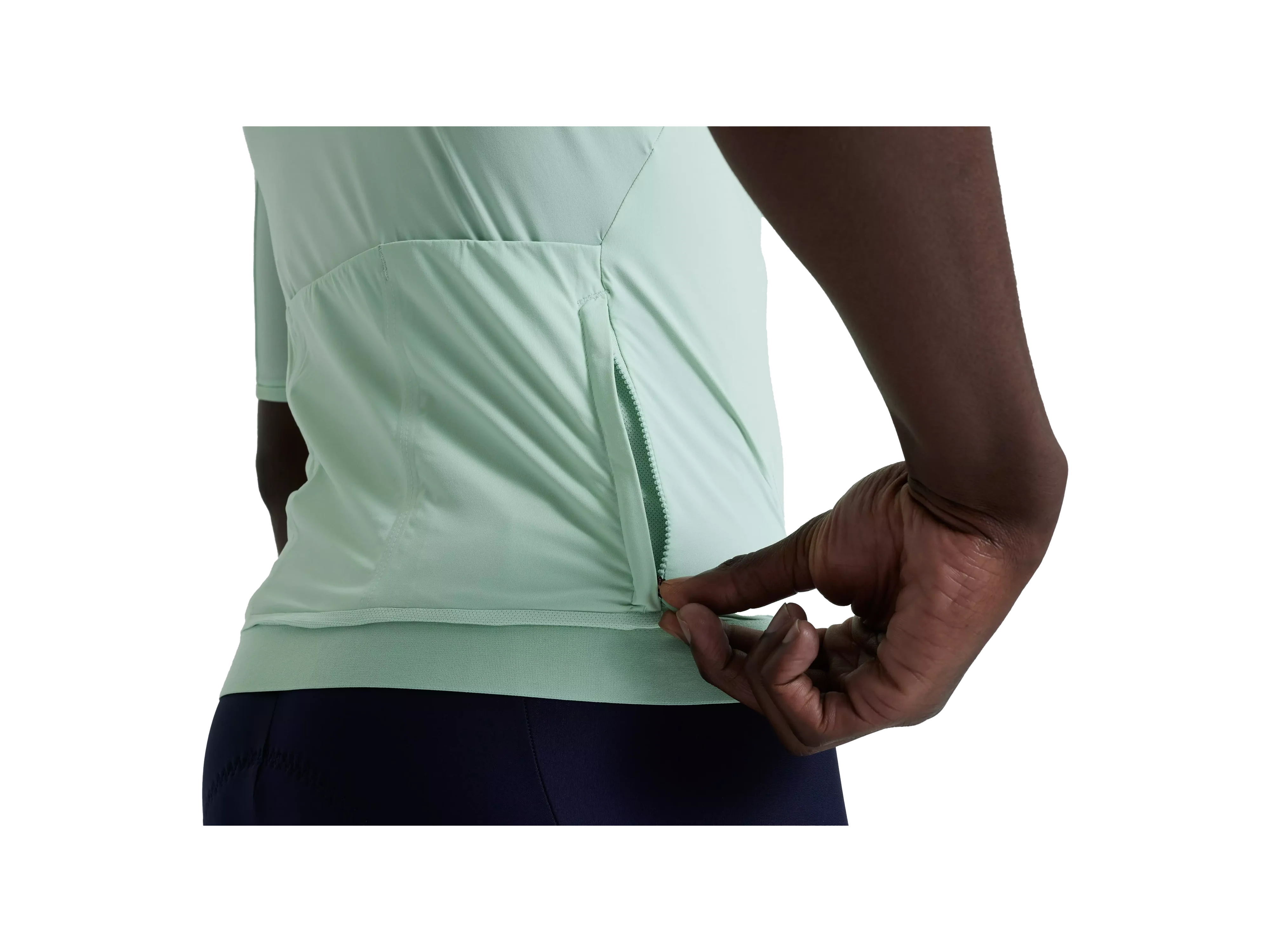 Men's Prime Short Sleeve Jersey '22_White Sage_Detail1.webp