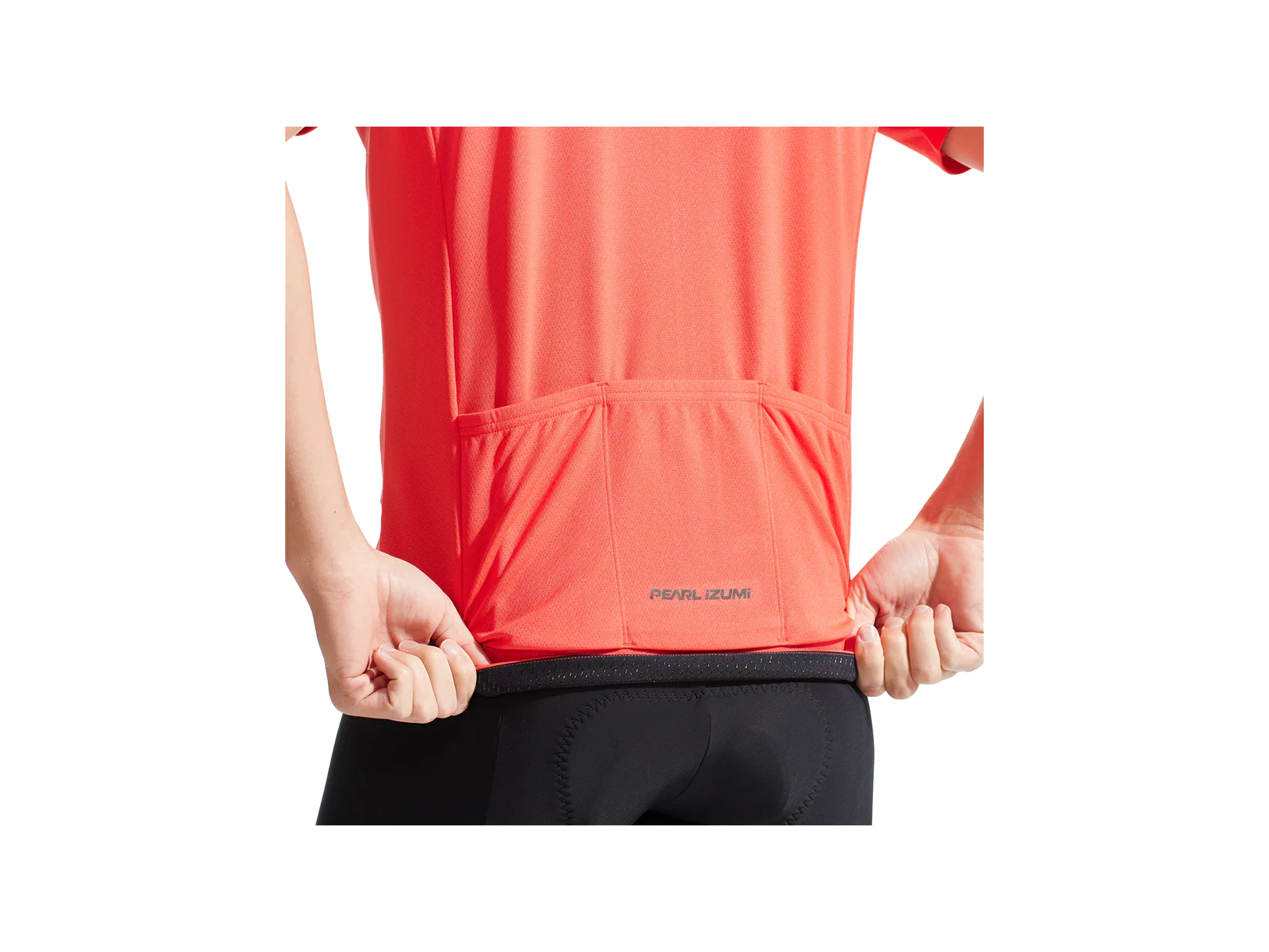 Men's Quest Short Sleeve Jersey_Sunset Orange Red Wood_Detail.webp