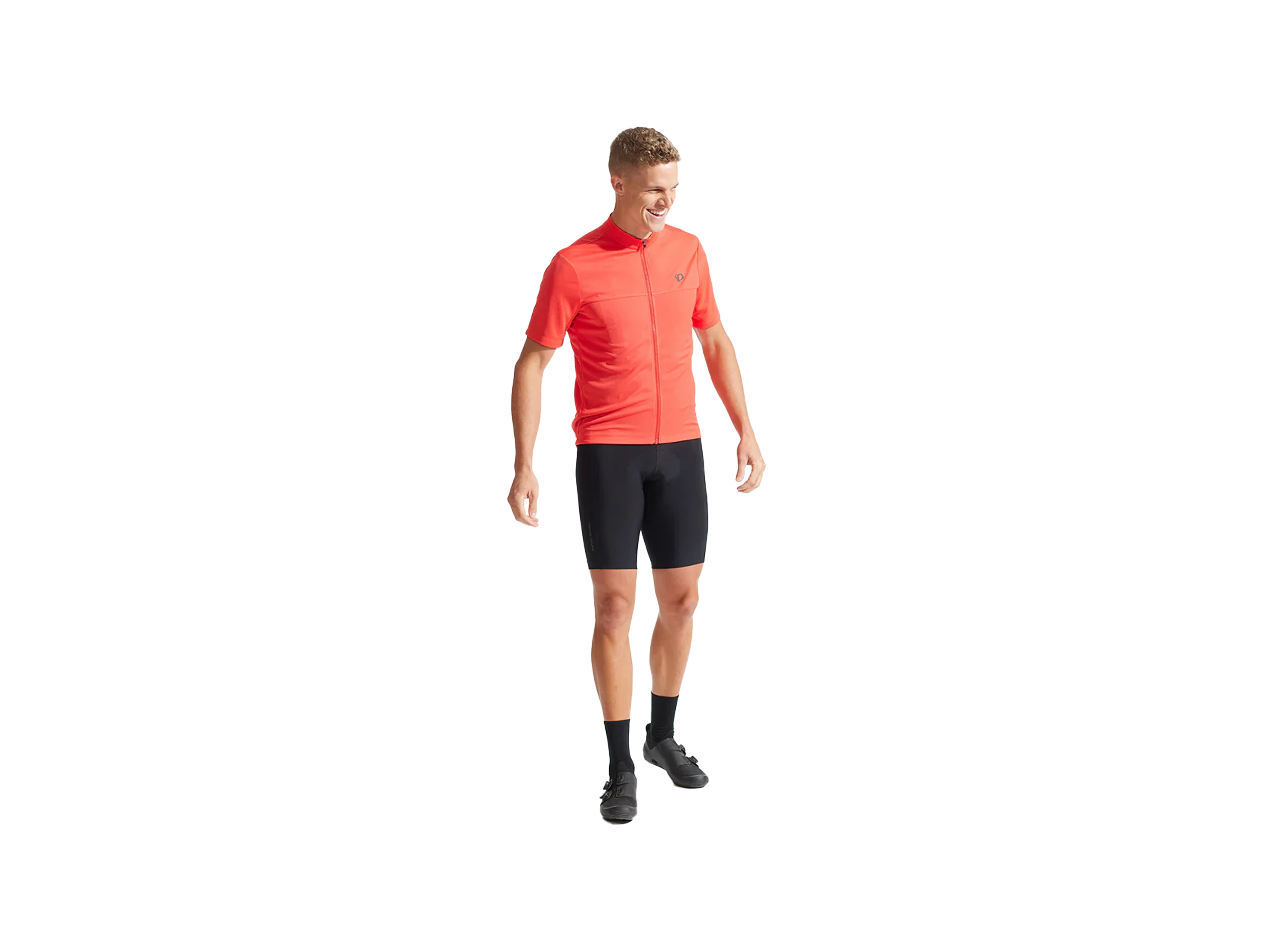 Men's Quest Short Sleeve Jersey_Sunset Orange Red Wood_Front.webp