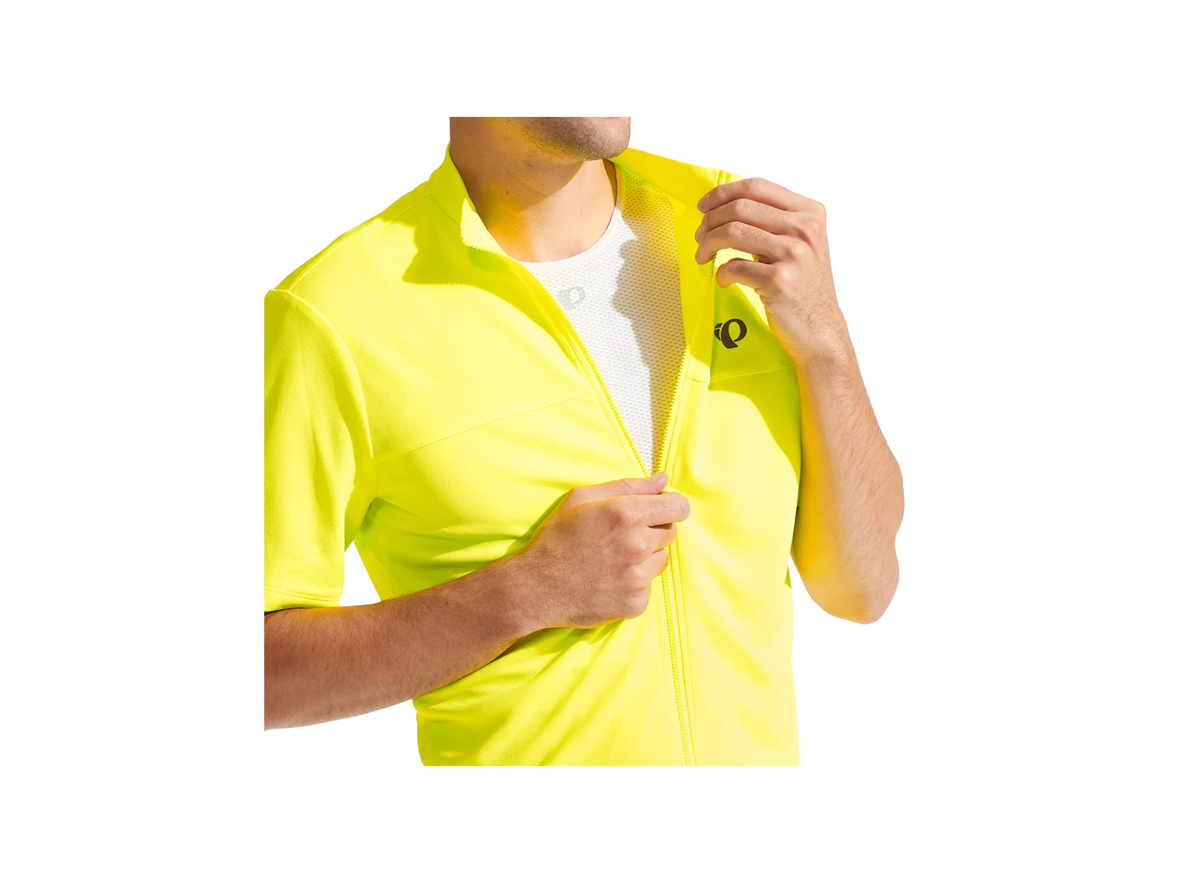 Men's Quest Short Sleeve Jersey_Yellow_Front.webp