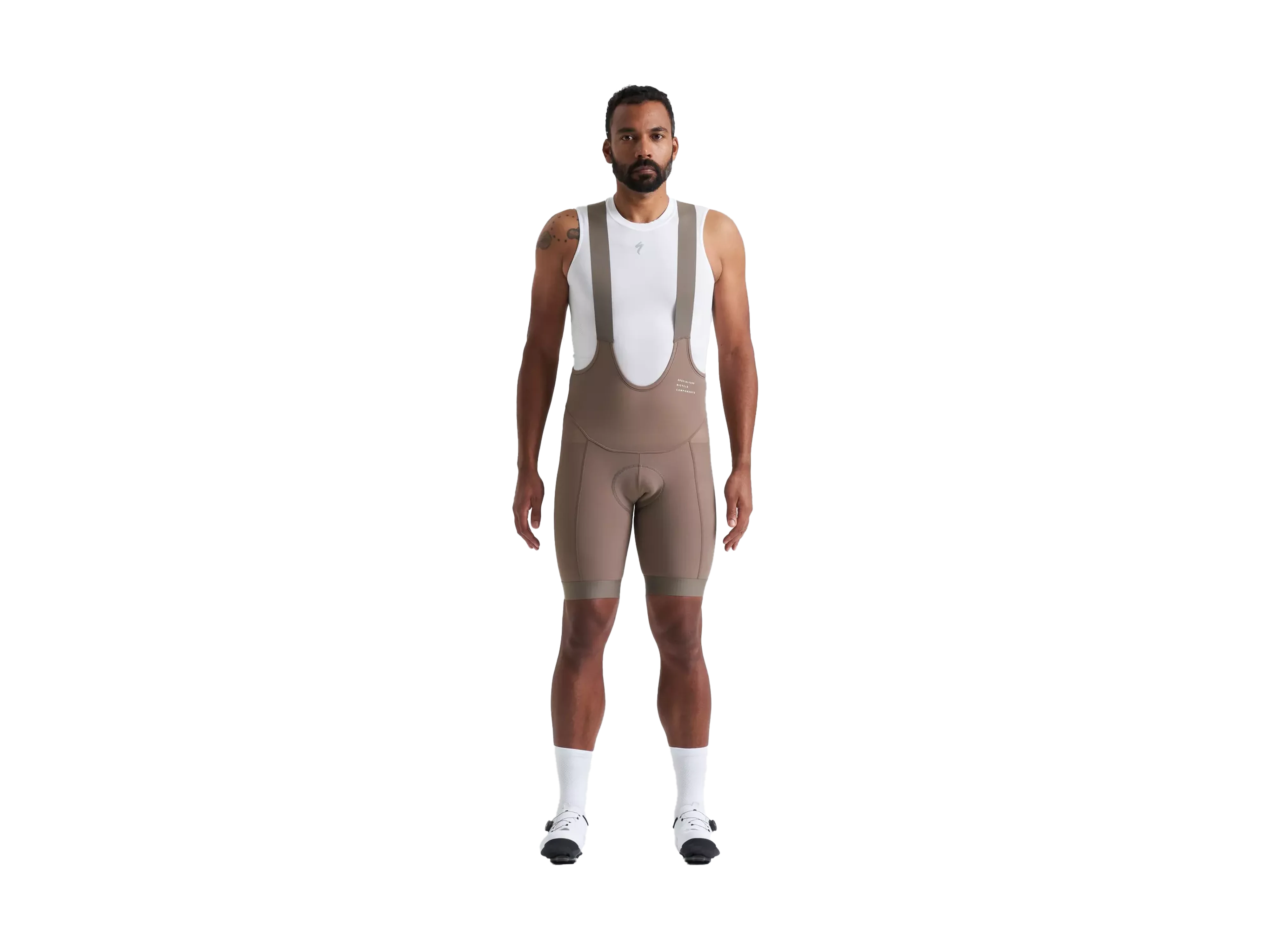 Men's Specialized Foundation Bib Shorts 2025_Gunmetal_Front.webp