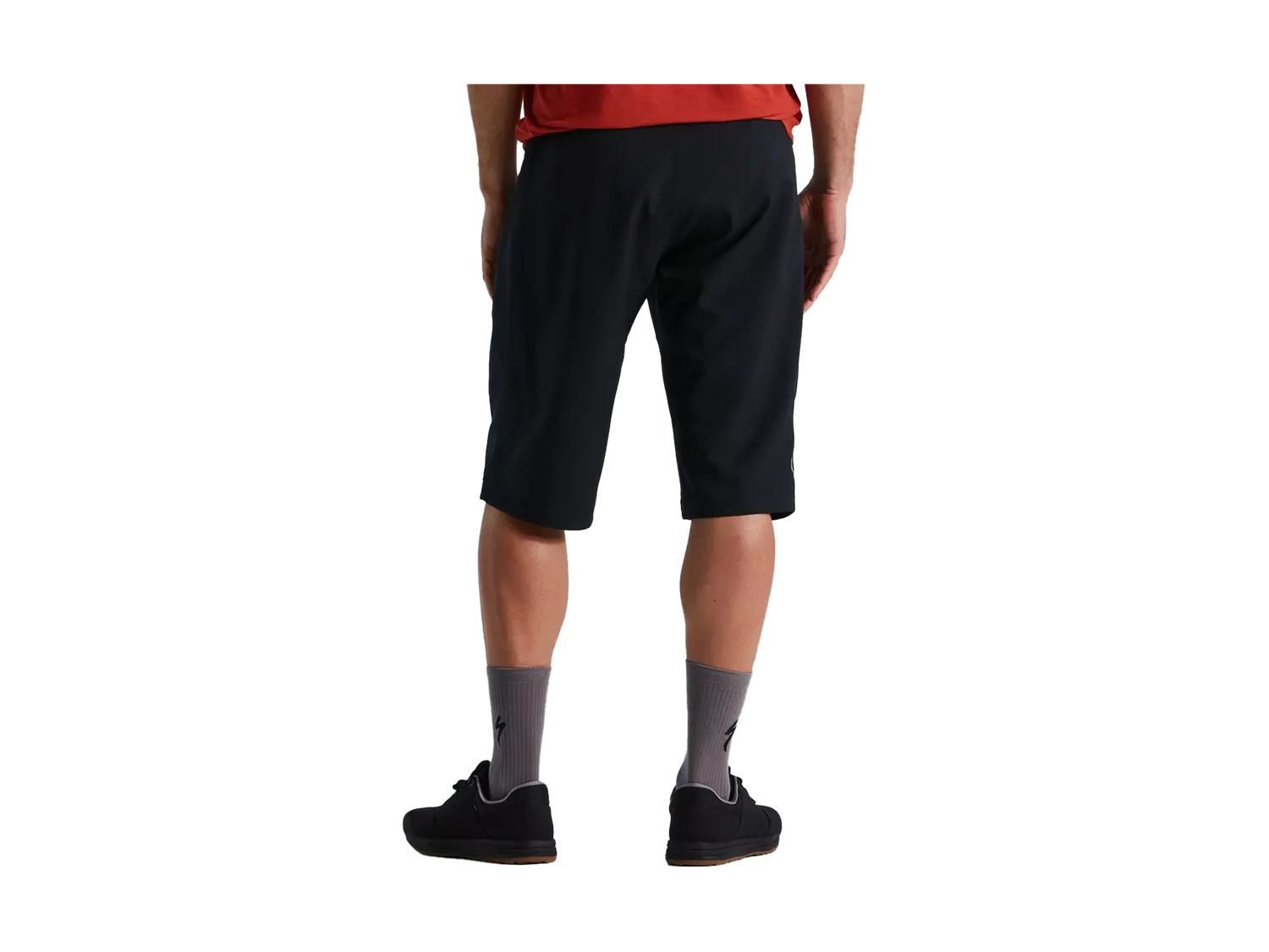 Men's Trail Shorts with Liner_Black_Back.webp
