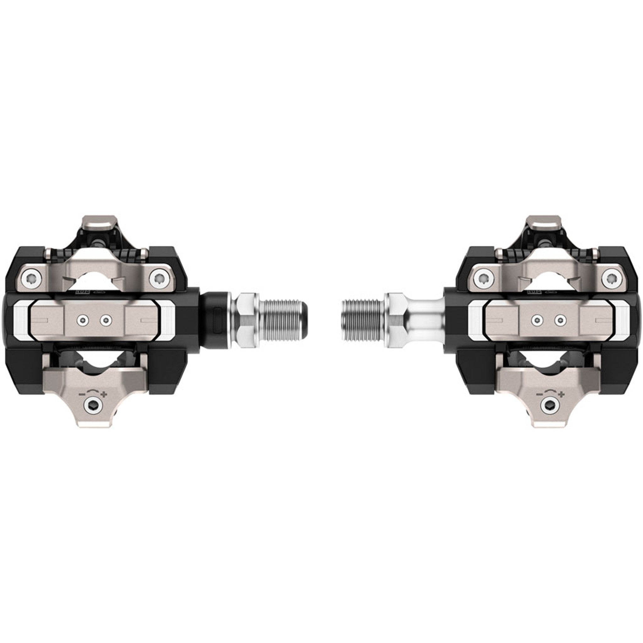 Rally XC110 Power Meter Pedals - Dual Sided Clipless, Alloy, 9/16", Black, Pair, Single-Sensing, Shimano SPD