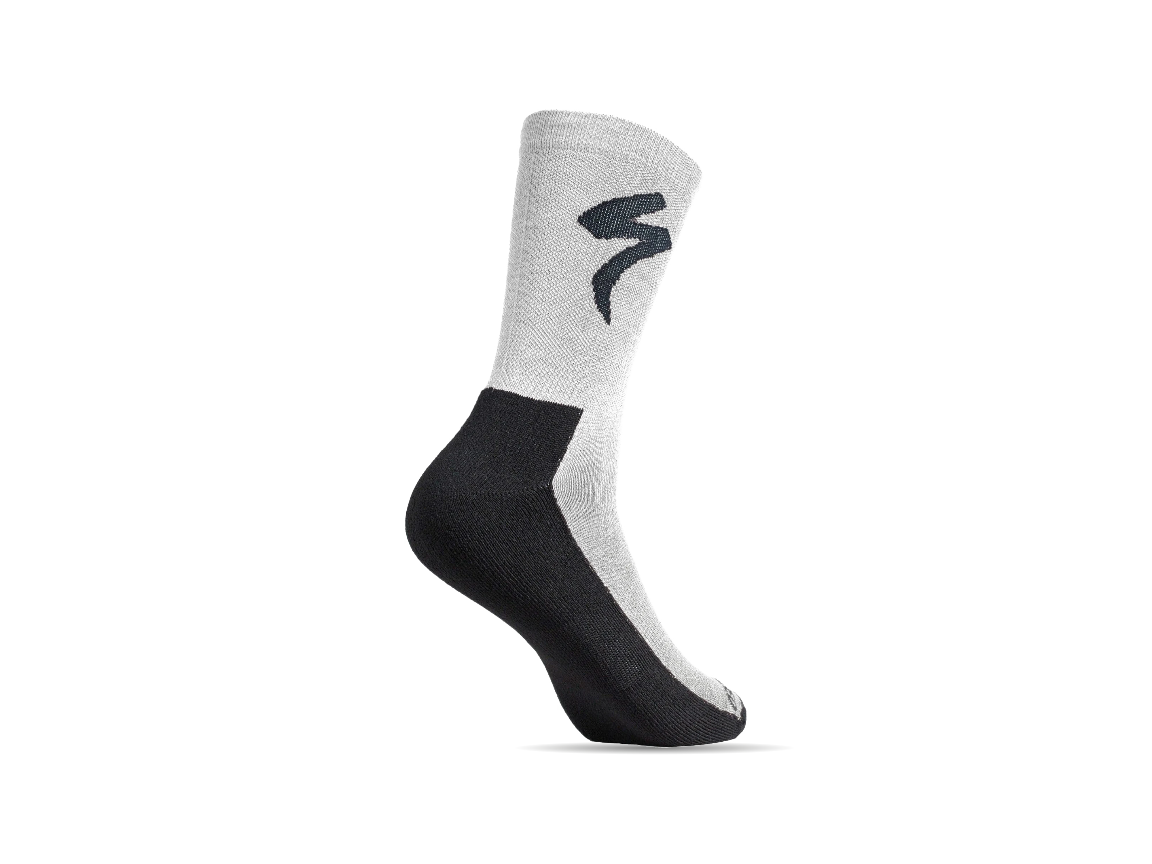 Primaloft Lightweight Tall Logo Socks_Dove Grey_Back.webp