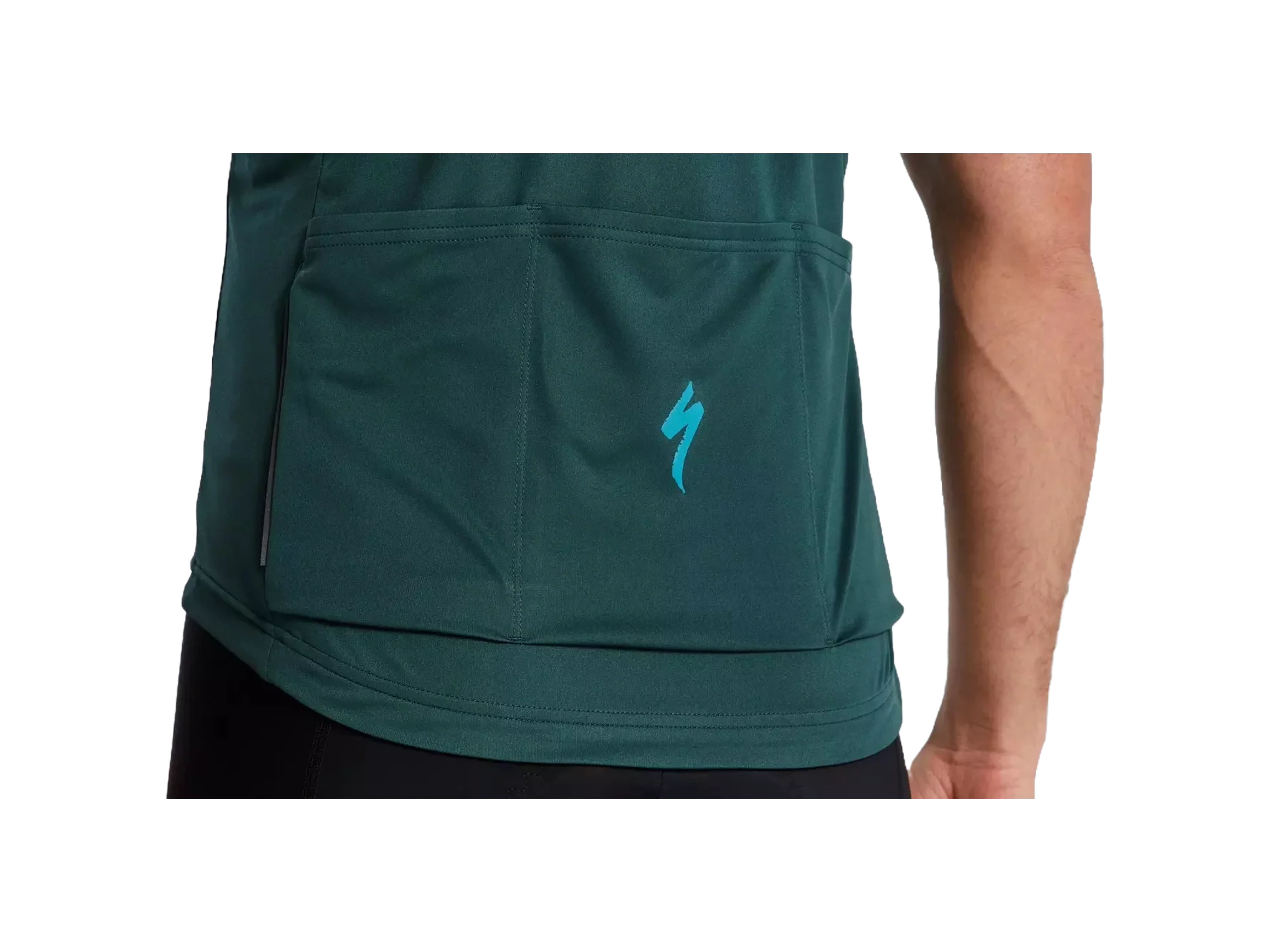 RBX Classic Short Sleeve Jersey_Forest Green_Detail1.webp