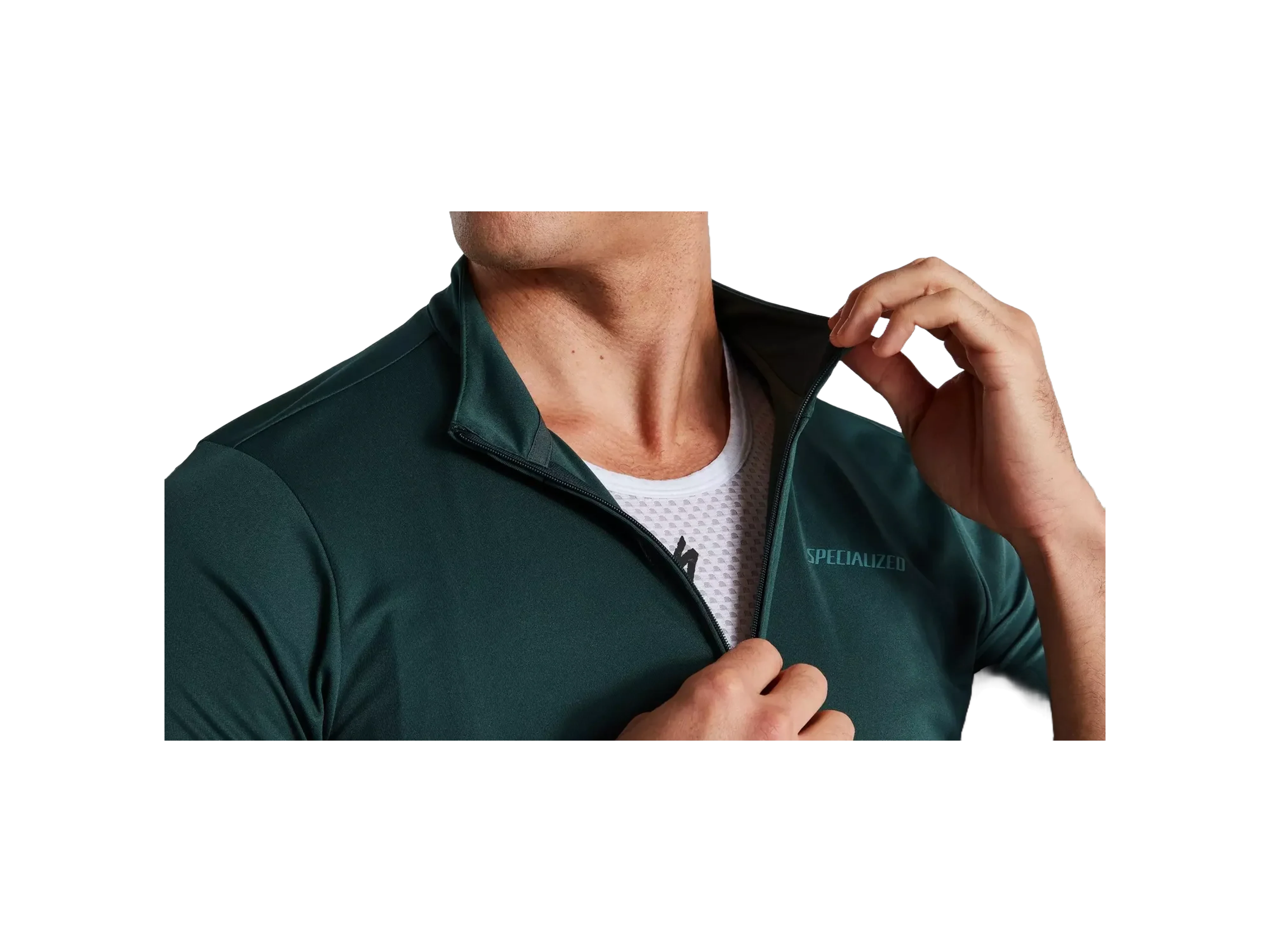 RBX Classic Short Sleeve Jersey_Forest Green_Detail2.webp