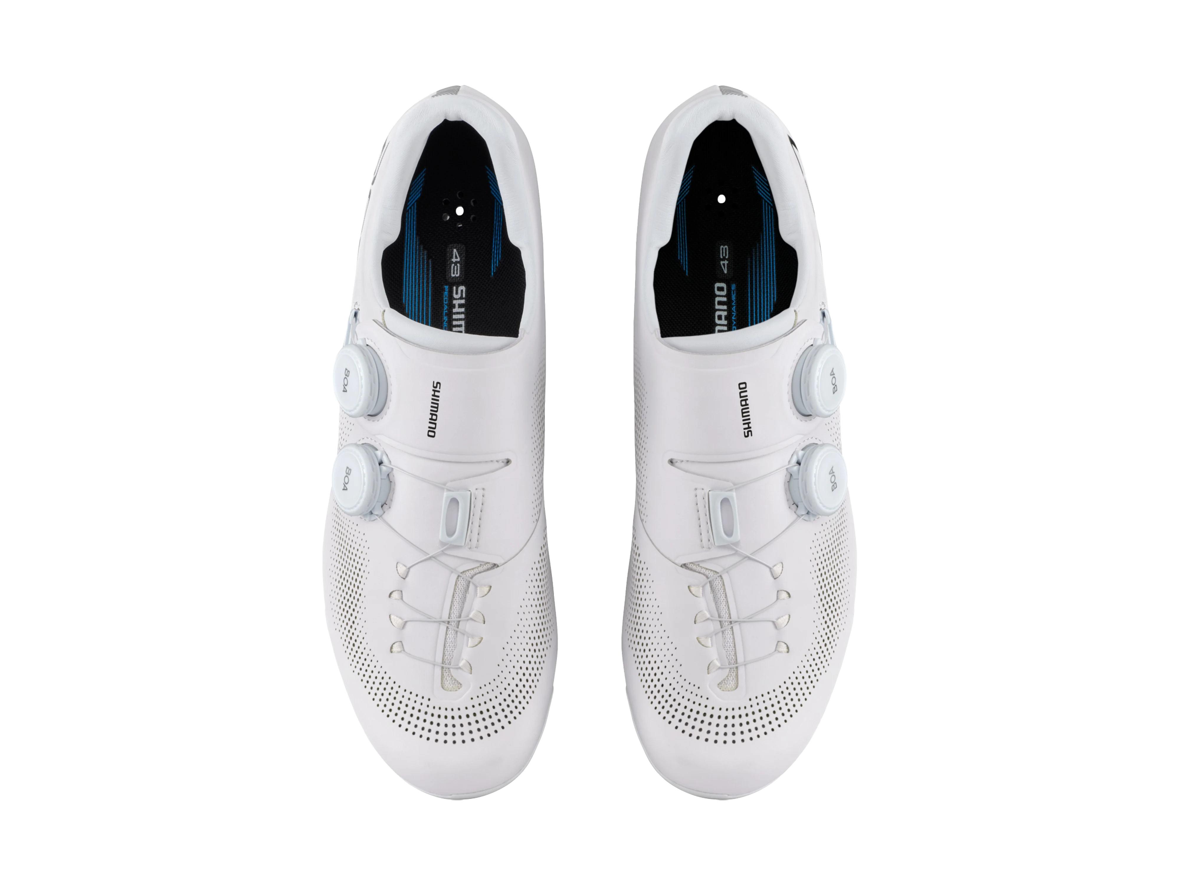 RC703 Bicycle Shoes_White-Wide_Road_Front2.webp
