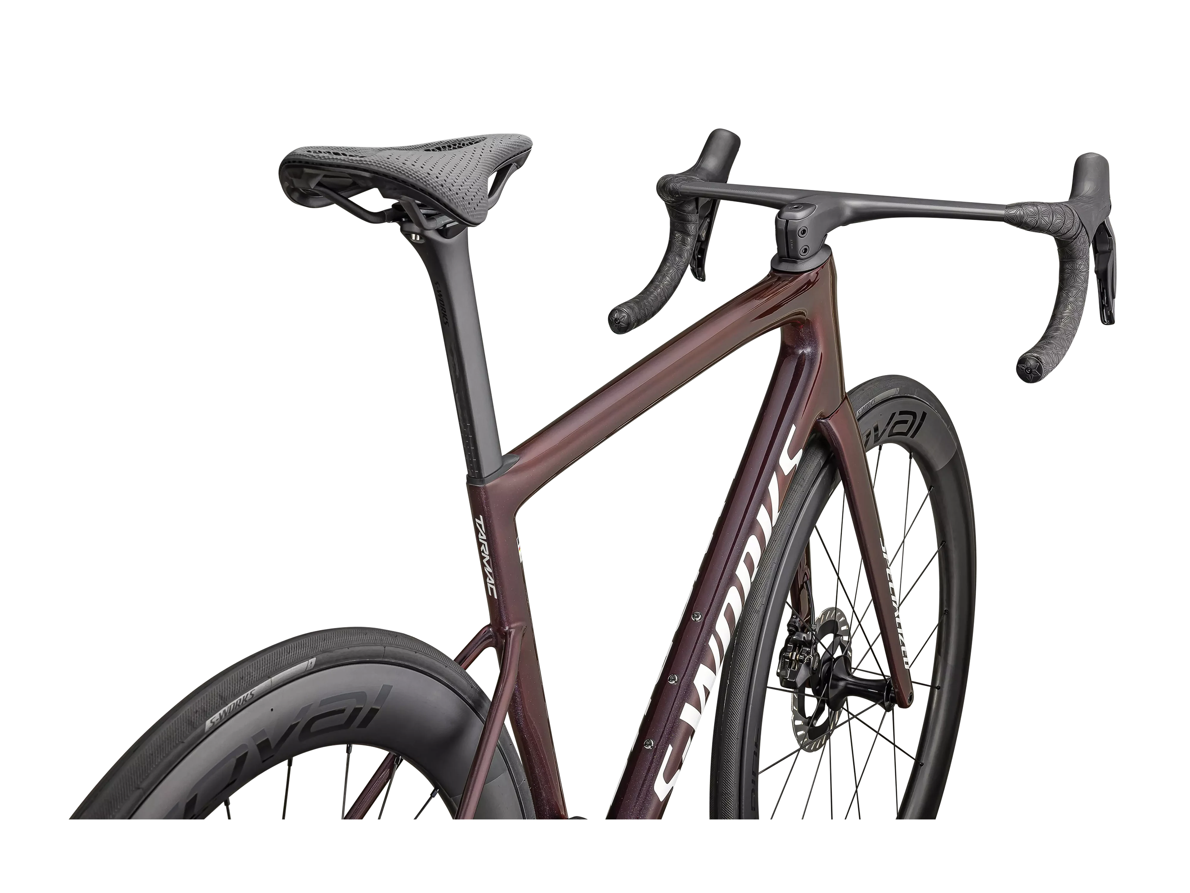S-Works Tarmac SL8 - Shimano Dura-Ace Di2 2025_Gloss Solidity : Red To Black Pearl : Metallic White Silver_DETAIL1.webp