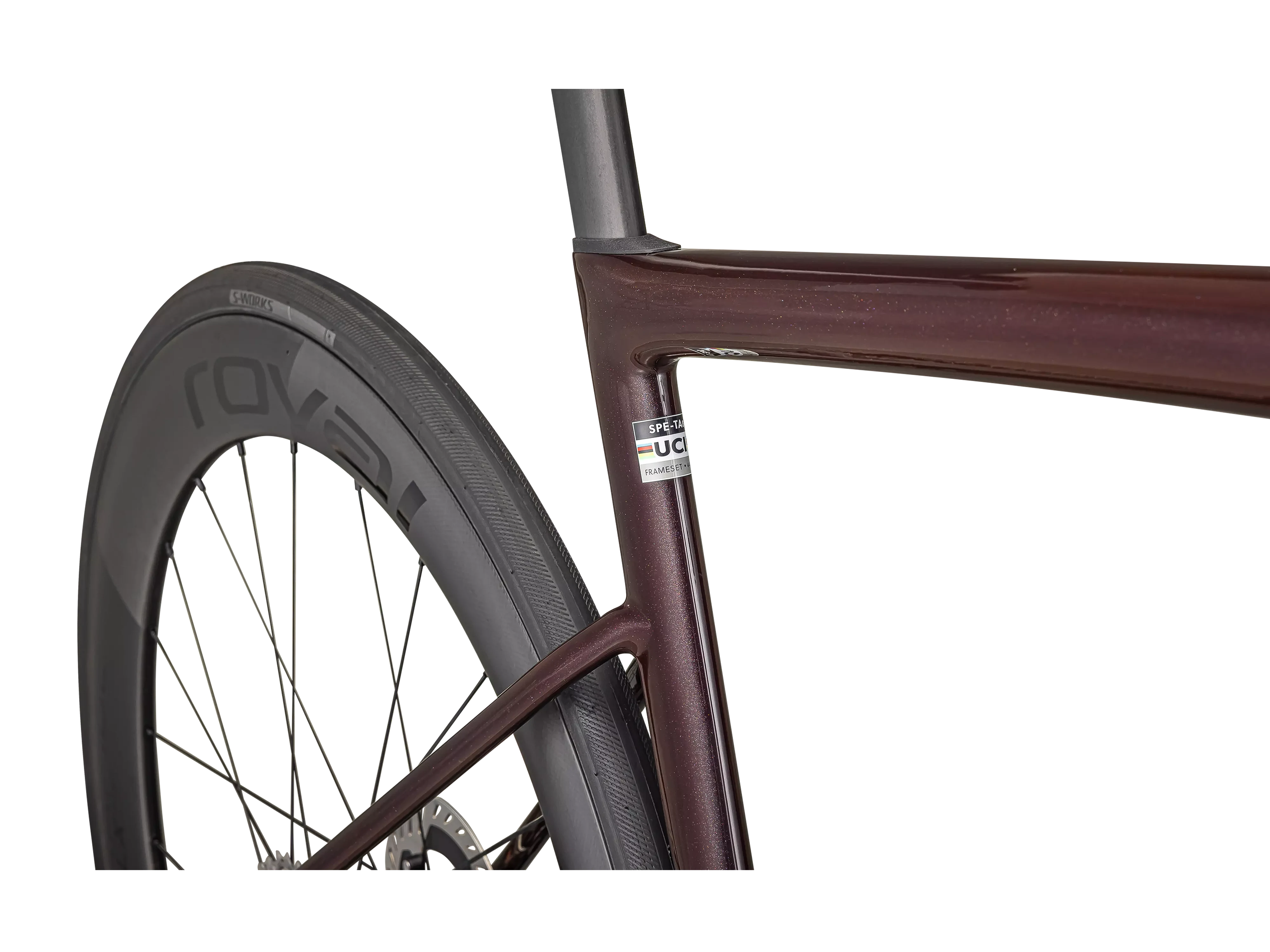 S-Works Tarmac SL8 - Shimano Dura-Ace Di2 2025_Gloss Solidity : Red To Black Pearl : Metallic White Silver_DETAIL3.webp