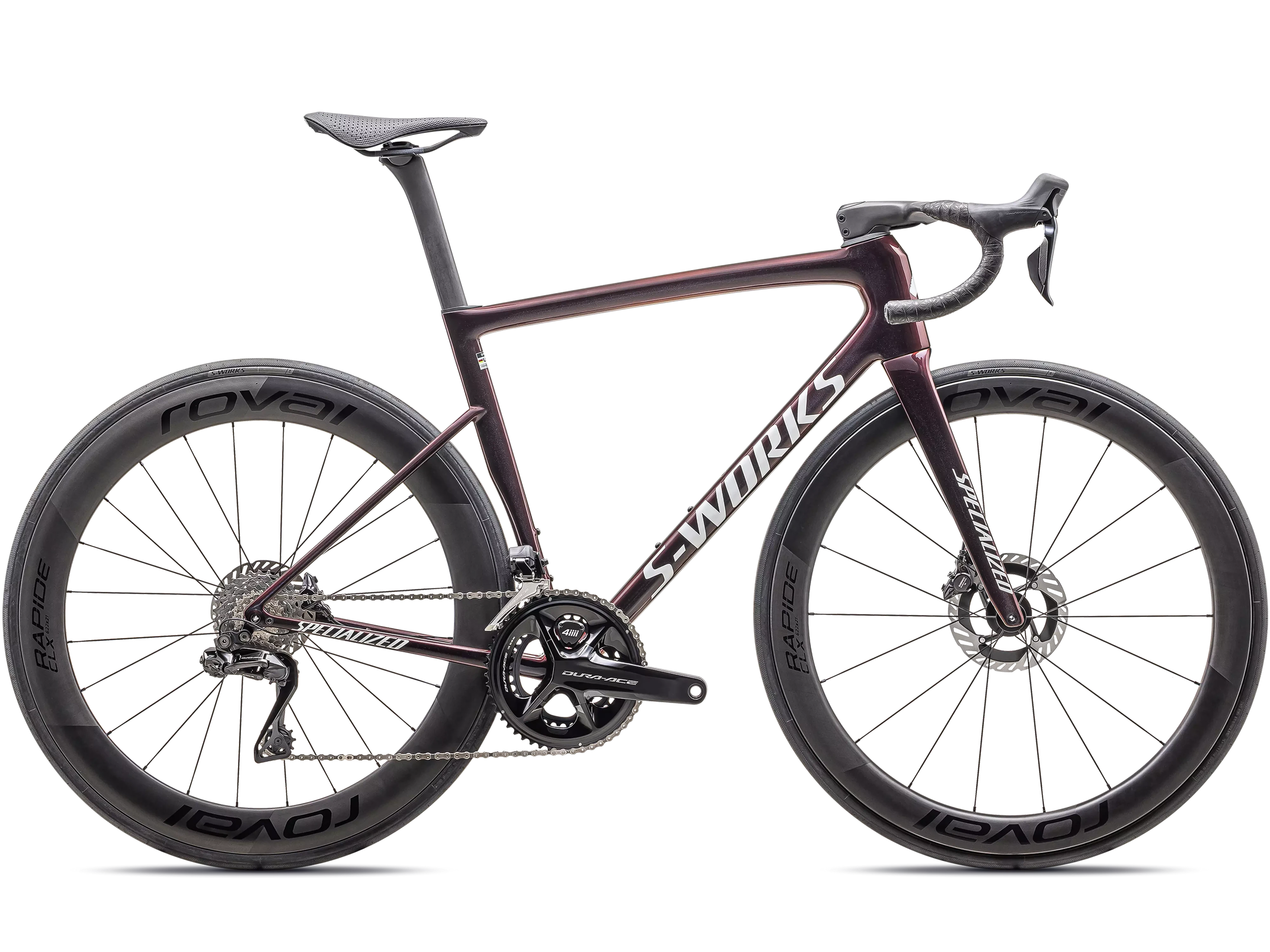 S-Works Tarmac SL8 - Shimano Dura-Ace Di2 2025_Gloss Solidity : Red To Black Pearl : Metallic White Silver_MAIN.webp