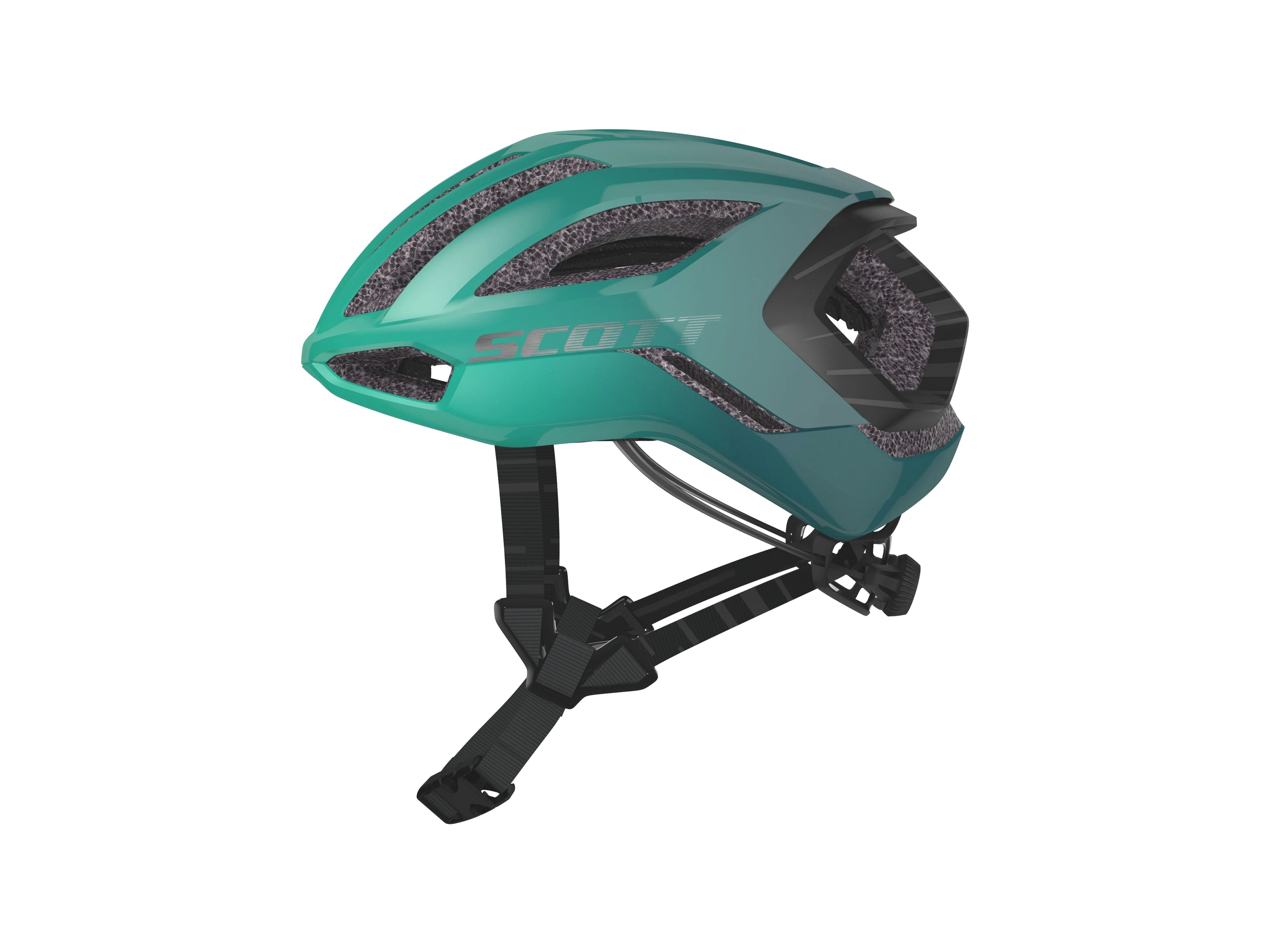 Scott Centric Plus Supersonic EDT. (CPSC) Helmet_Black electric green_Road_Main2.webp