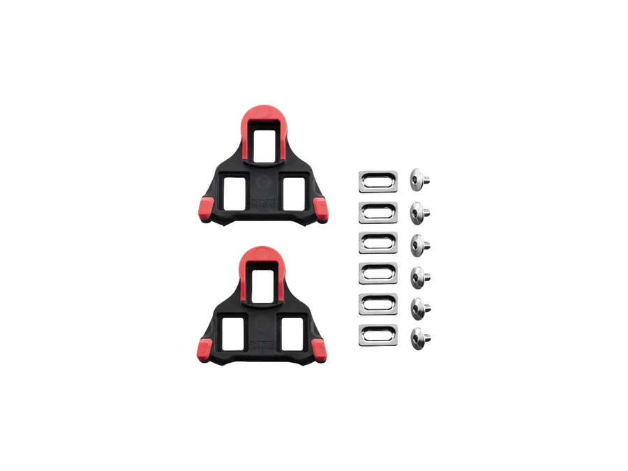Shimano-SH10 SPD-SL Cleat Set, 0 Degree Floa - Red_Main.webp