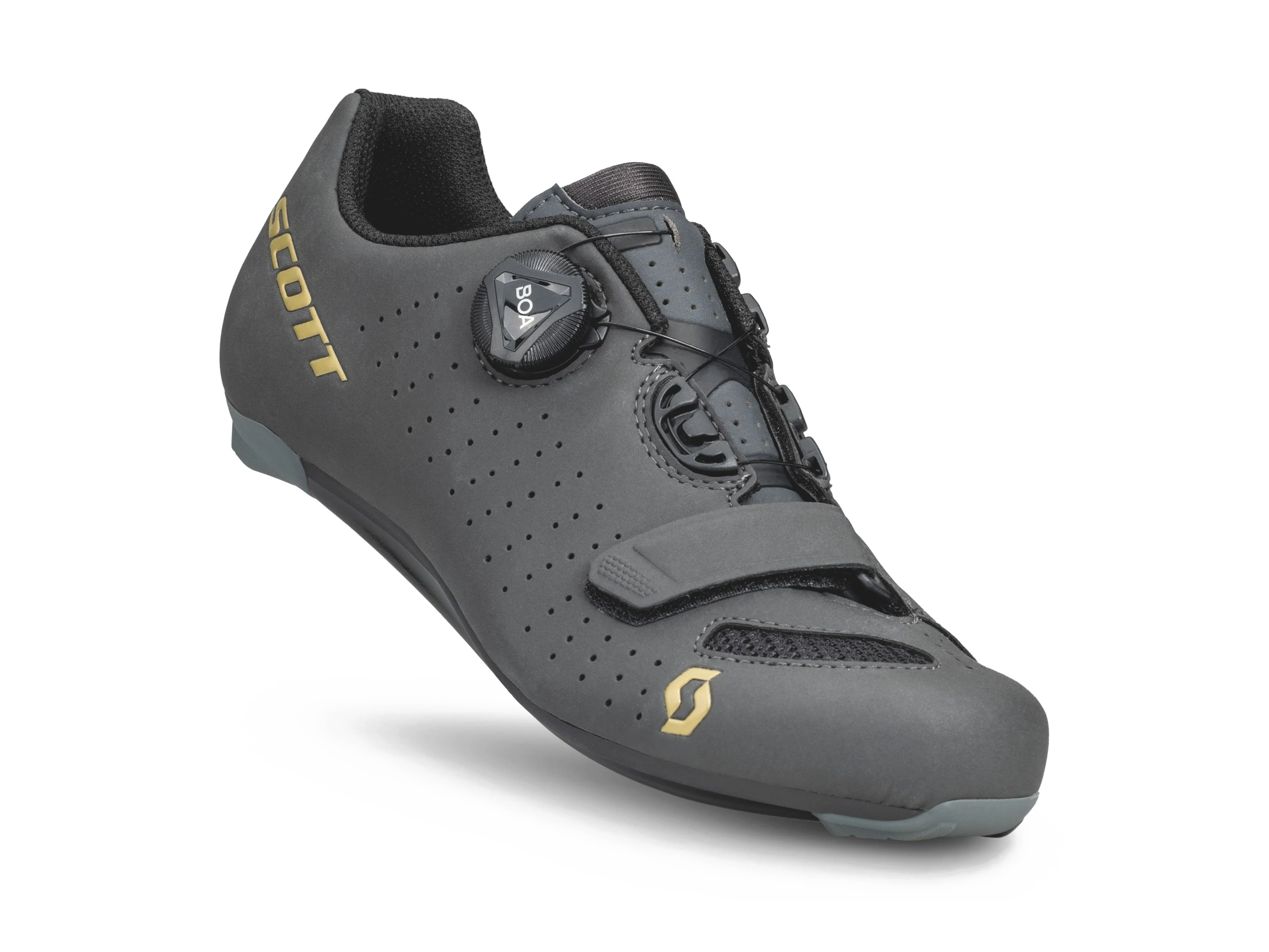 Shoe Road Comp Boa Lady_Dark Grey-Black_Road_Front.webp