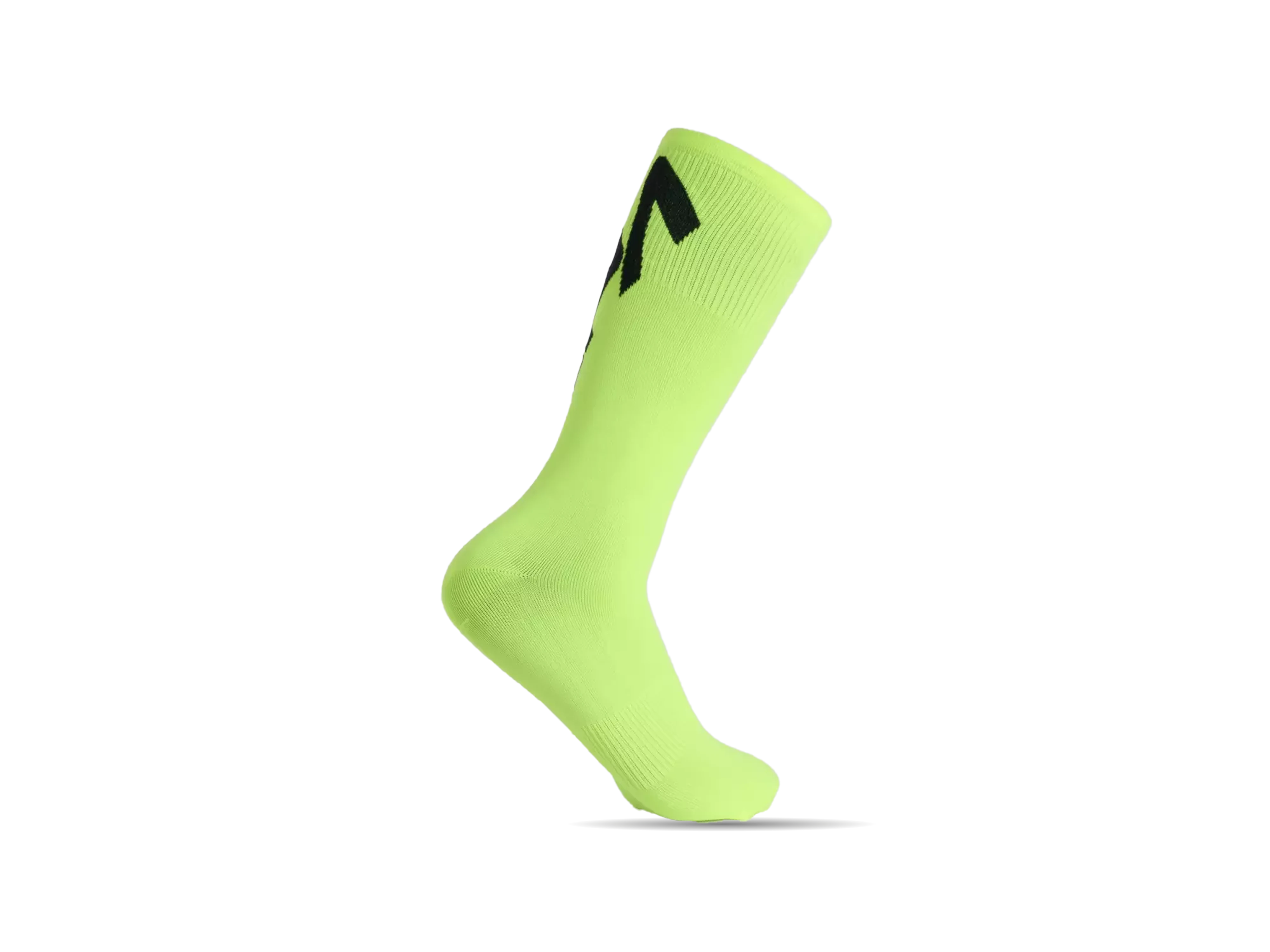 Supacaz SupaSox Twisted Sock_Black Neon Yellow_Back.webp