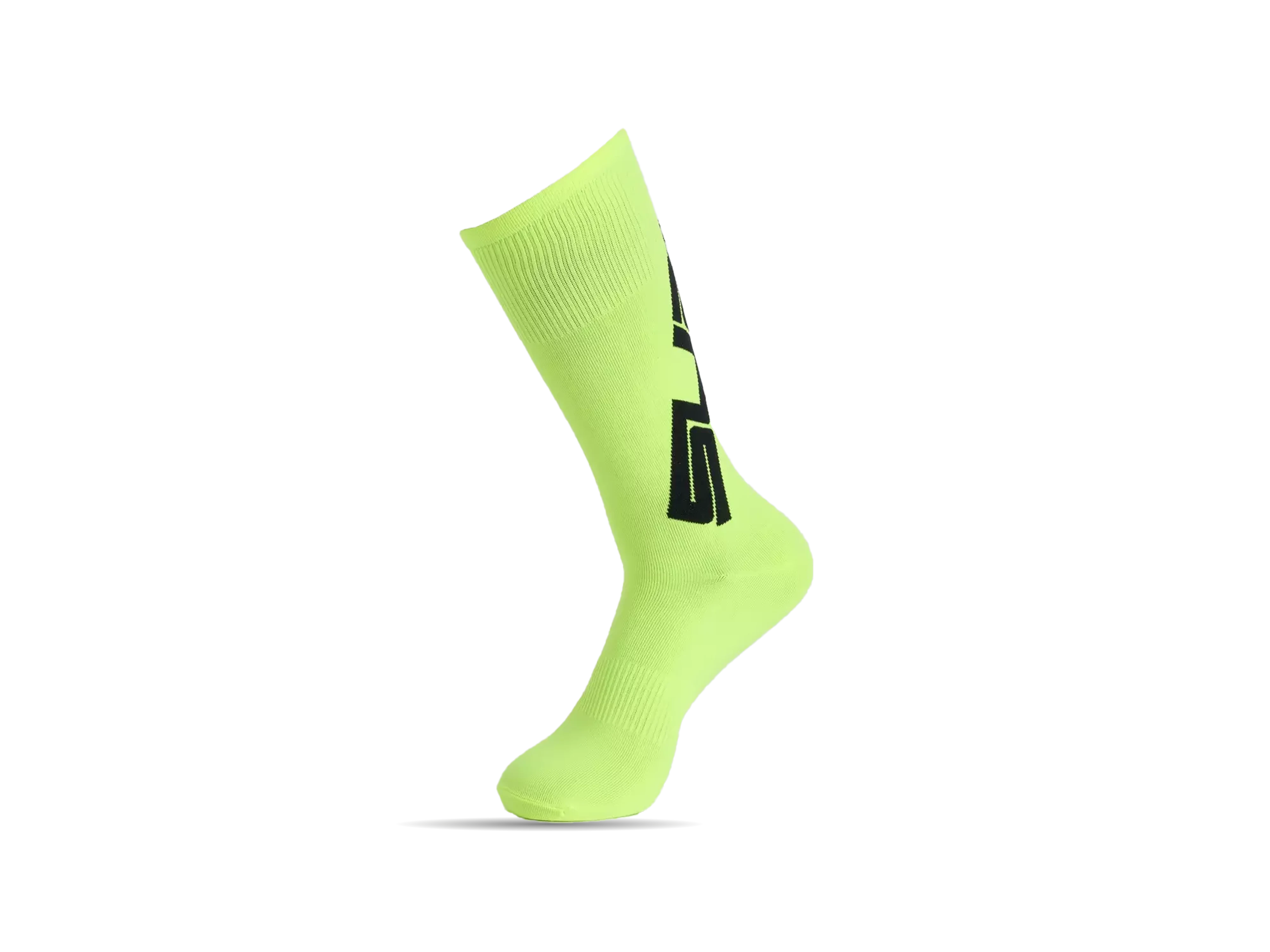 Supacaz SupaSox Twisted Sock_Black Neon Yellow_Main.webp