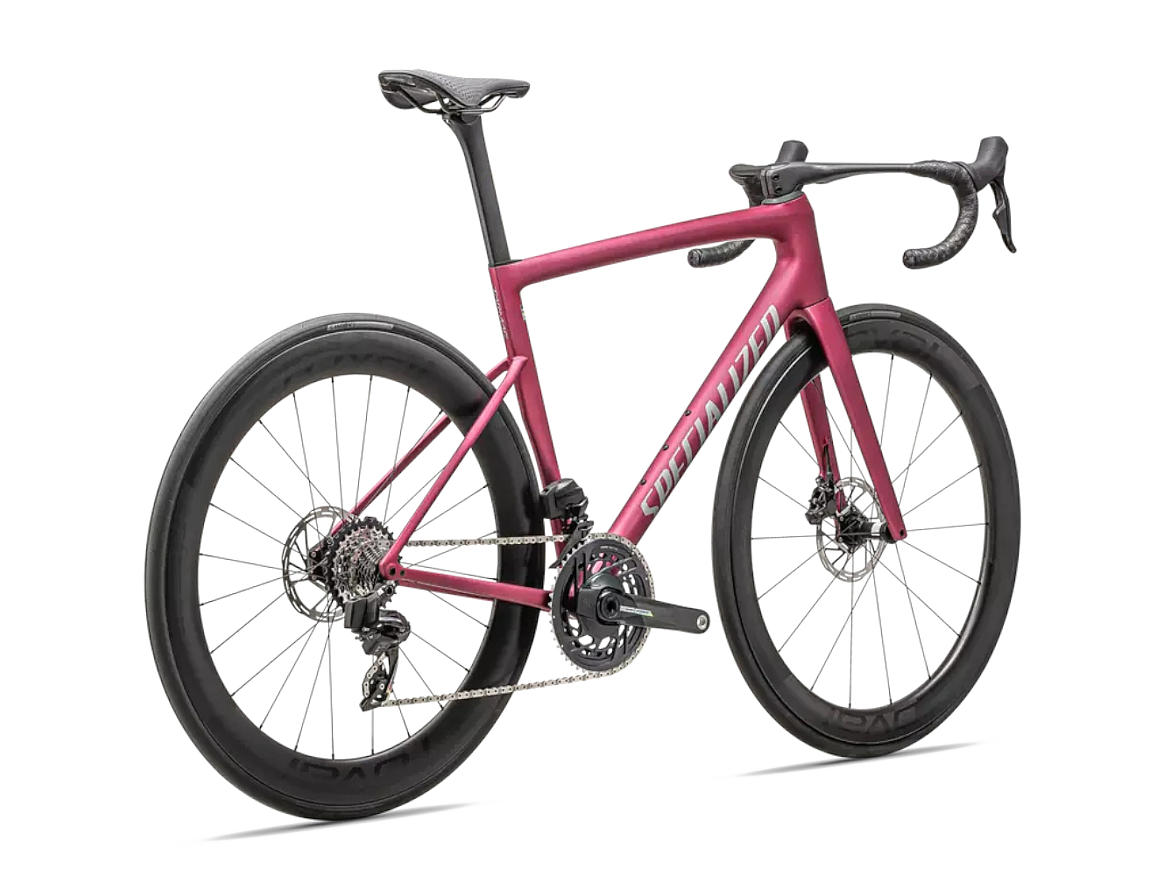 Tarmac SL8 Pro - SRAM Force eTap AXS 2025_Satin Pink Tint Over Silver Dust : Silver Dust_BACK.webp