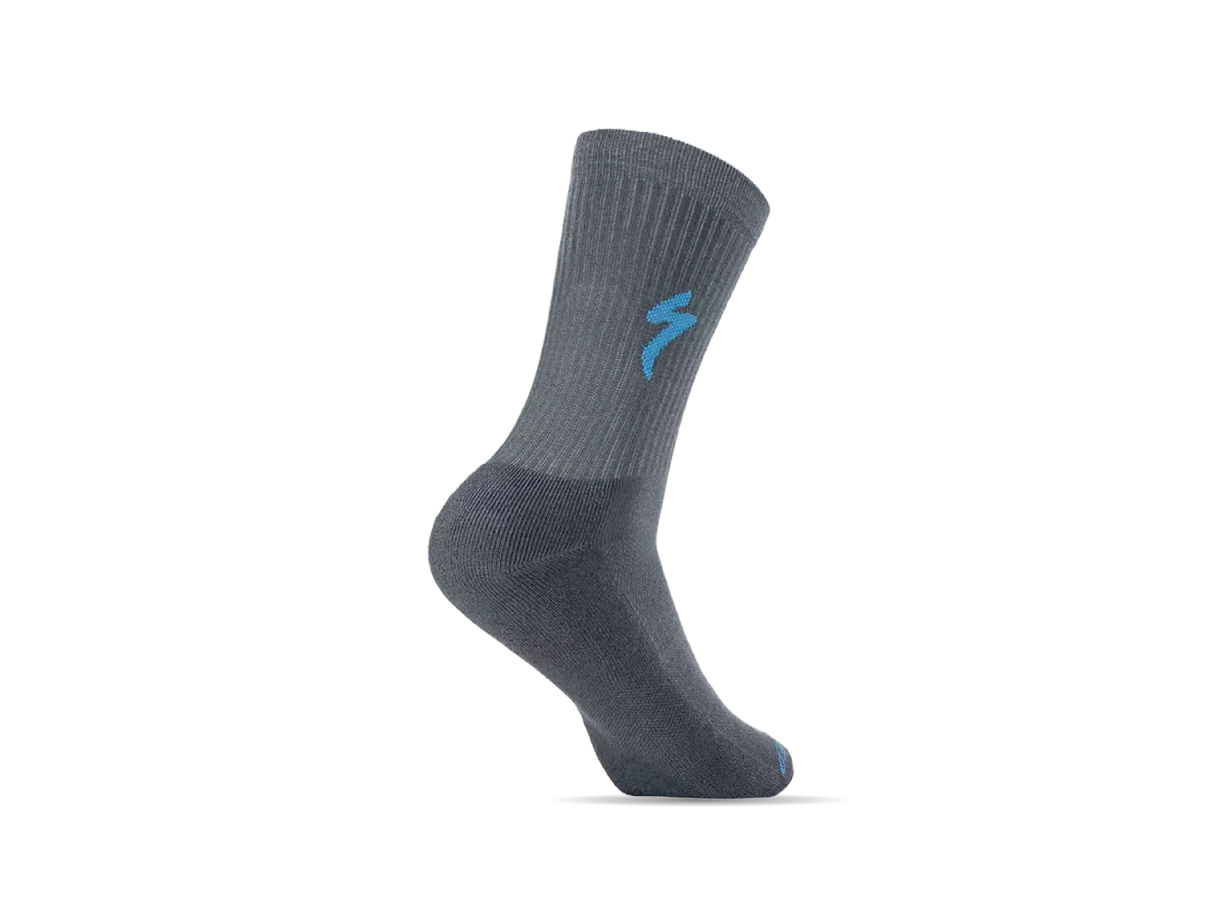Techno MTB Tall Sock_Cast Battleship_Back.webp