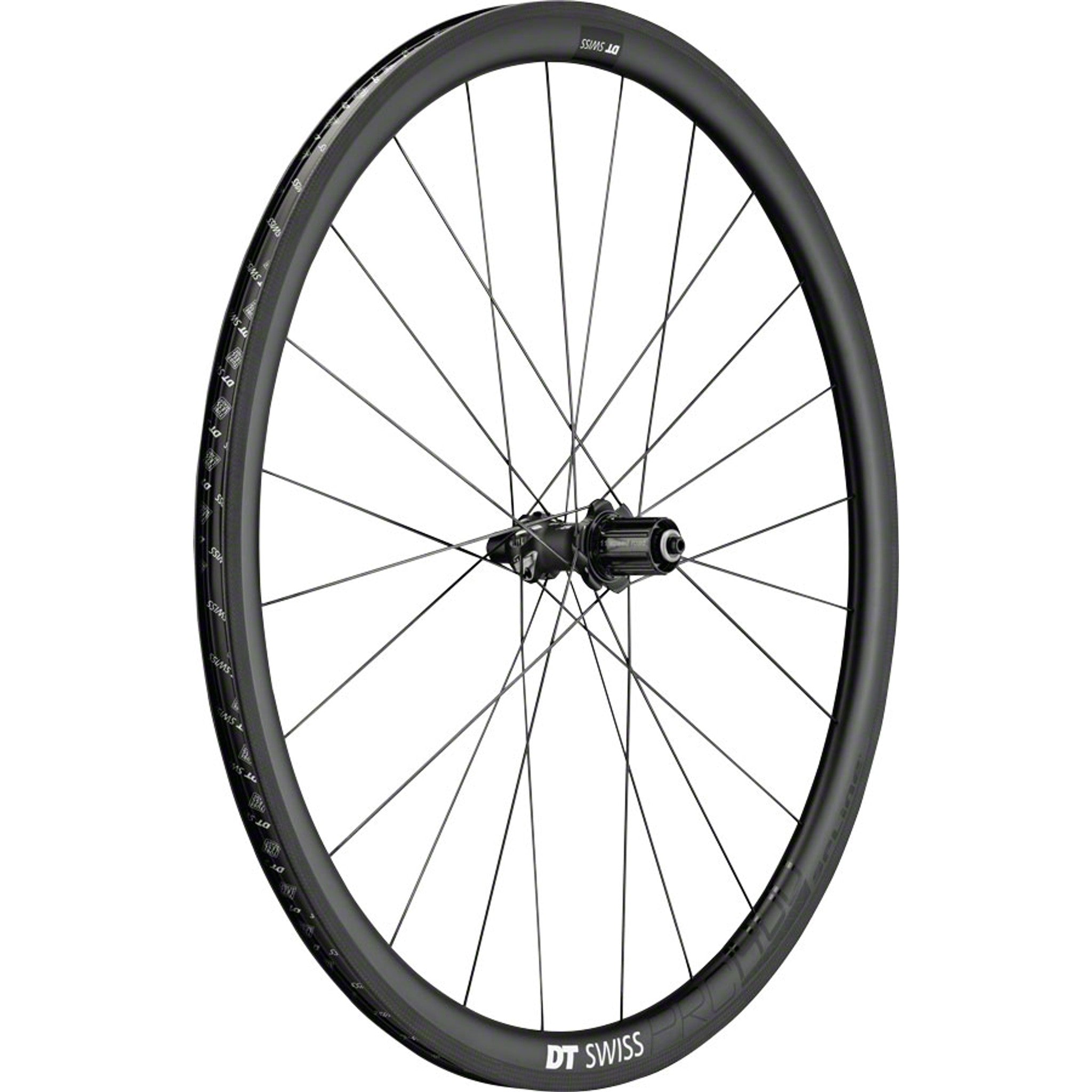 DT Swiss PRC 1400 Spline Rear Wheel - 700, QR x 130mm, Rim Brake, HG11 Road/XDR, Ratchet 36 SL, Black