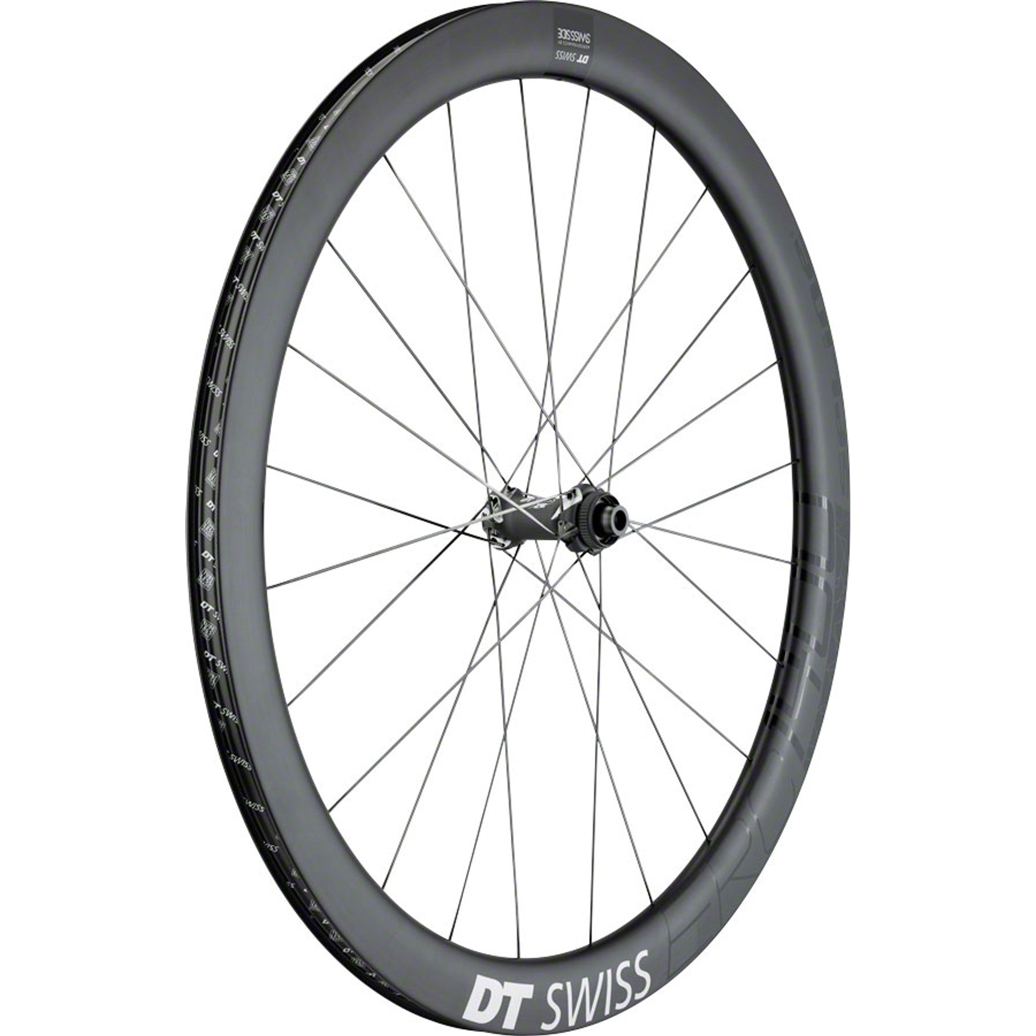 DT Swiss ERC 1400 Spline Front Wheel - 700, 12 x 100mm, Center-Lock, Black