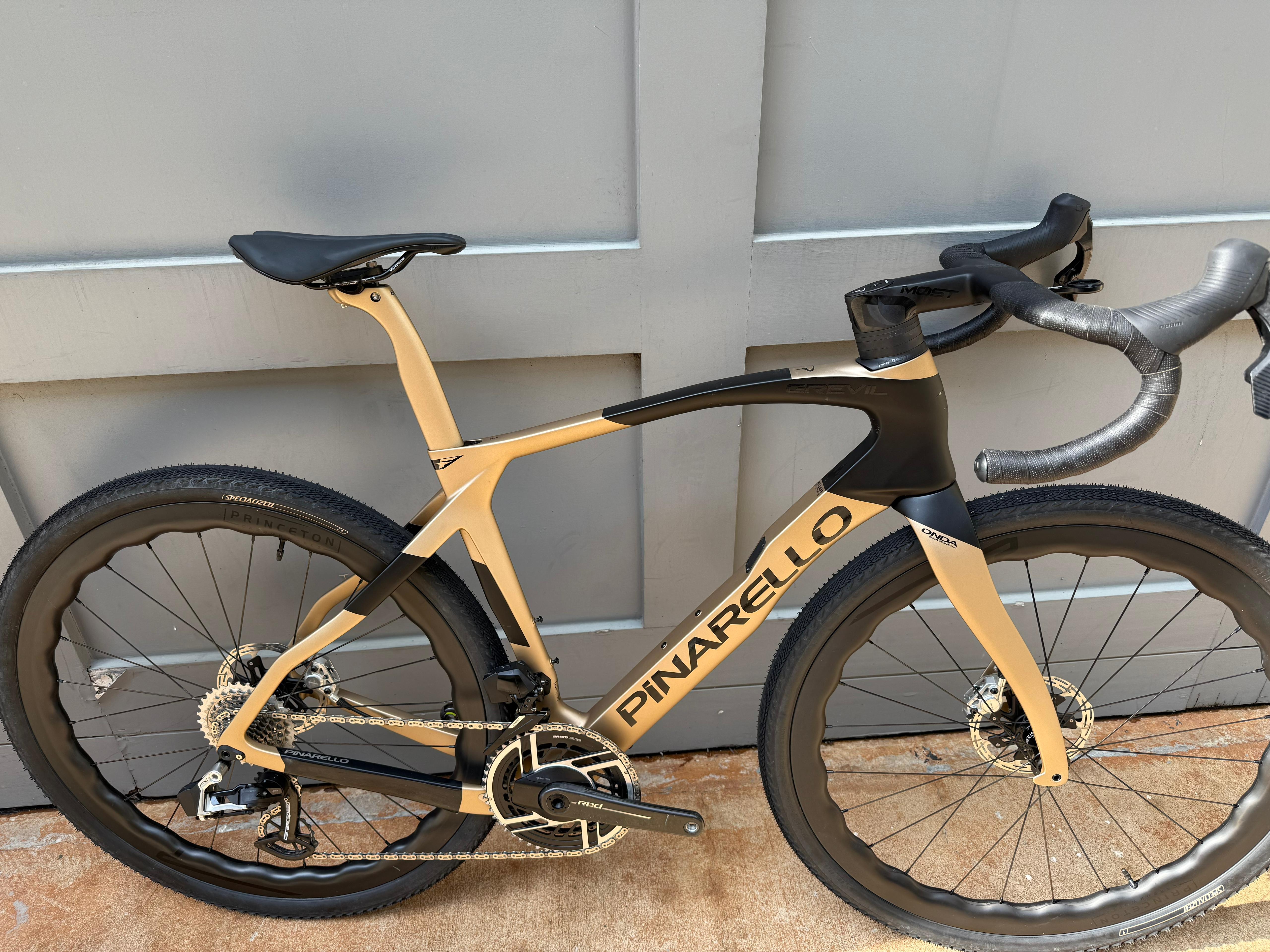 2023 Pinarello Grevil Frame w/ Talon bars 120/46 NEW Sram Red AXS  53 cms Pre-Owned