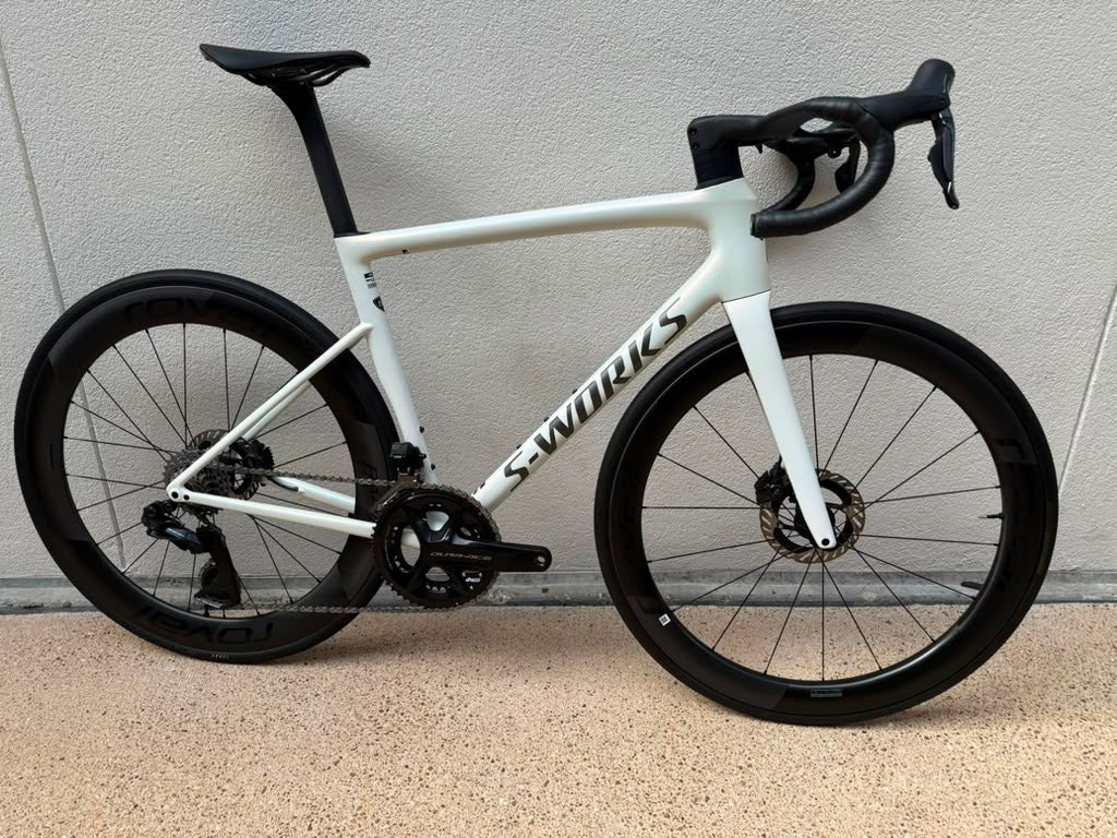 2024 Specialized Tarmac SL8 S works Dura Ace Di2 Satin Fog Tint 56cm Ceramic Speed OSPW and BB