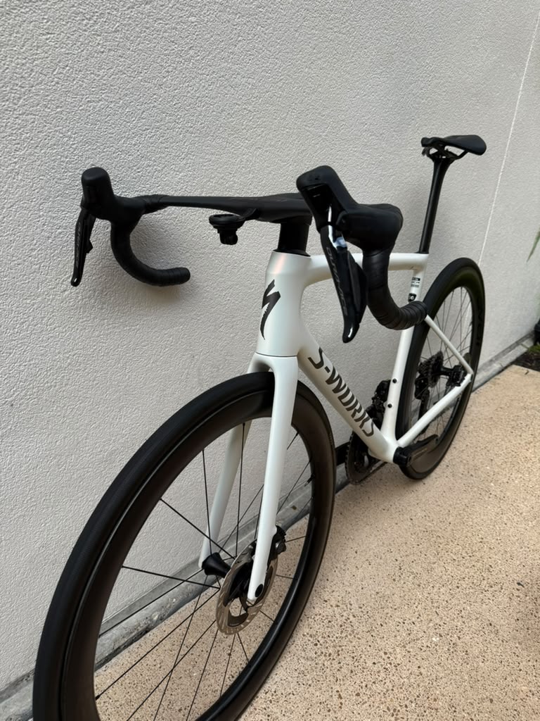 2024 Specialized Tarmac SL8 S works Dura Ace Di2 Satin Fog Tint 56cm Ceramic Speed OSPW and BB