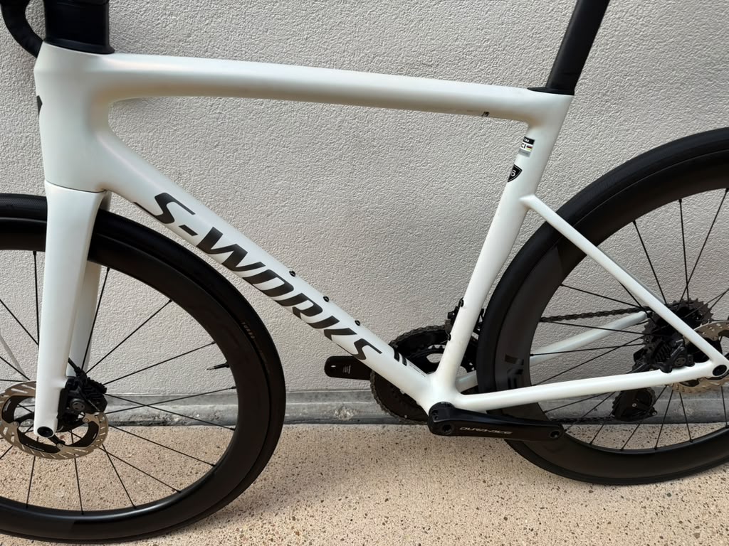 2024 Specialized Tarmac SL8 S works Dura Ace Di2 Satin Fog Tint 56cm Ceramic Speed OSPW and BB