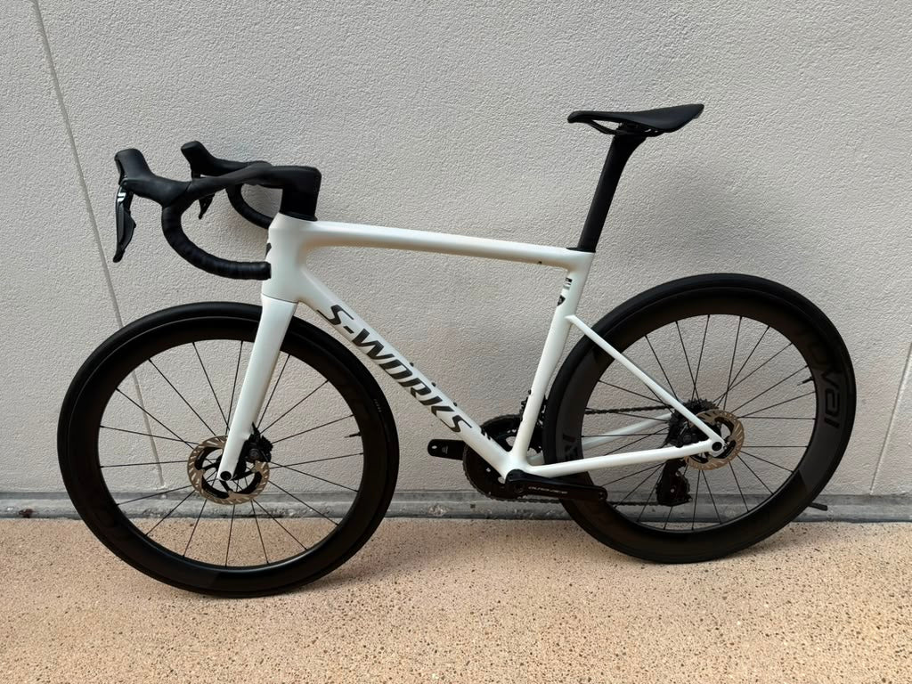 2024 Specialized Tarmac SL8 S works Dura Ace Di2 Satin Fog Tint 56cm Ceramic Speed OSPW and BB