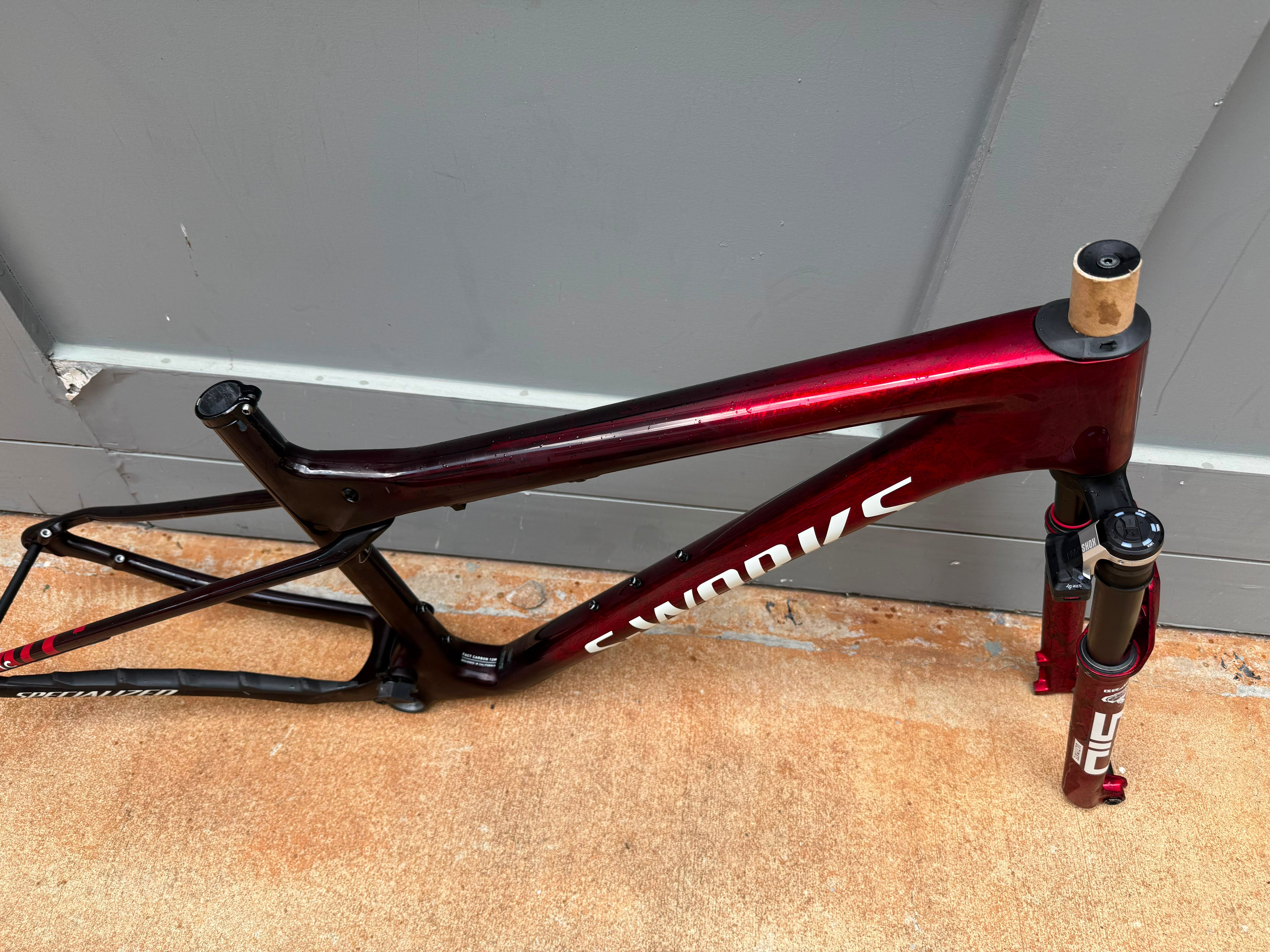 2024 S works Epic World Cup Frameset + Flight attendant size Large.  Pre-Owned