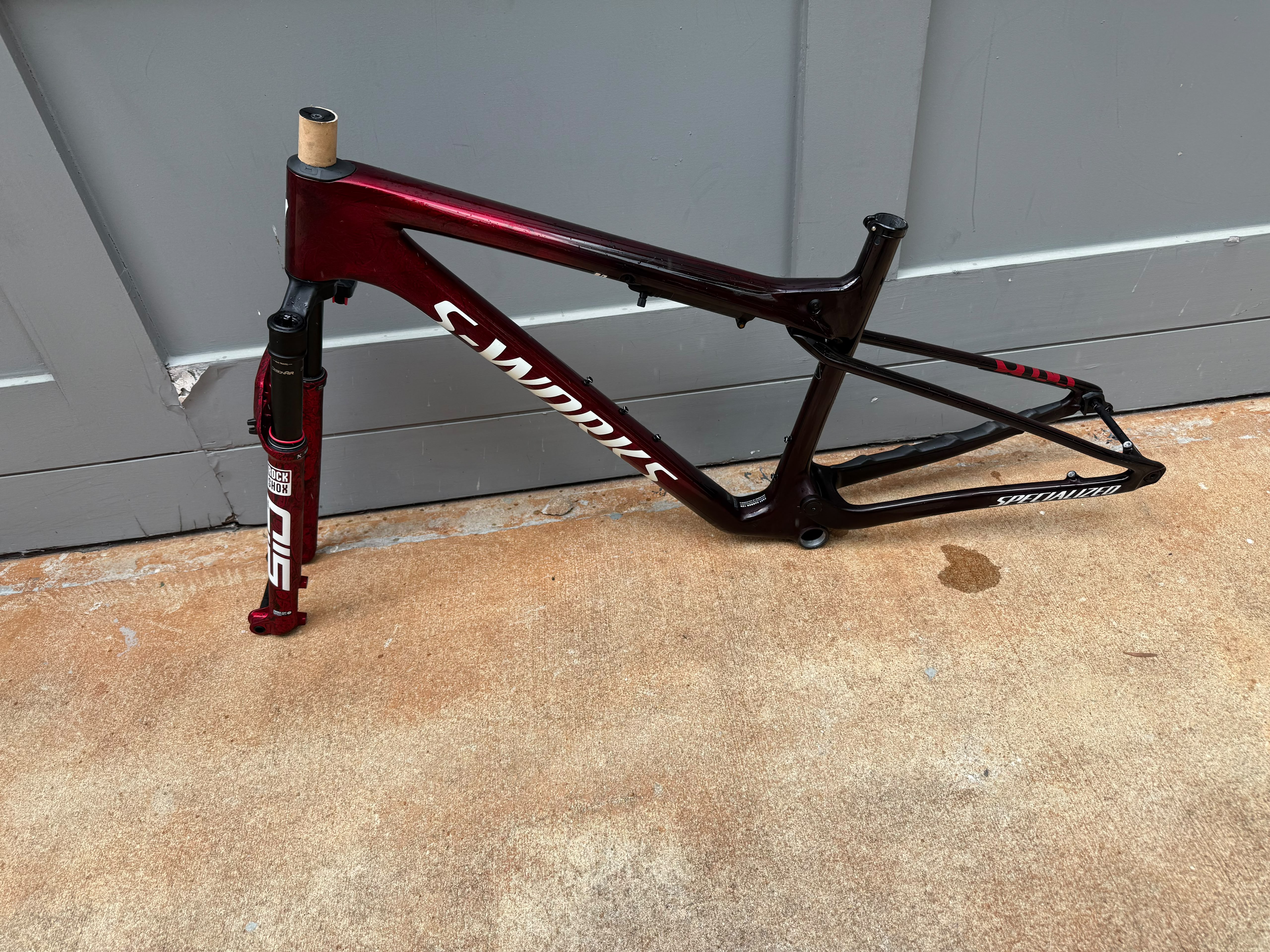 2024 S works Epic World Cup Frameset + Flight attendant size Large.  Pre-Owned