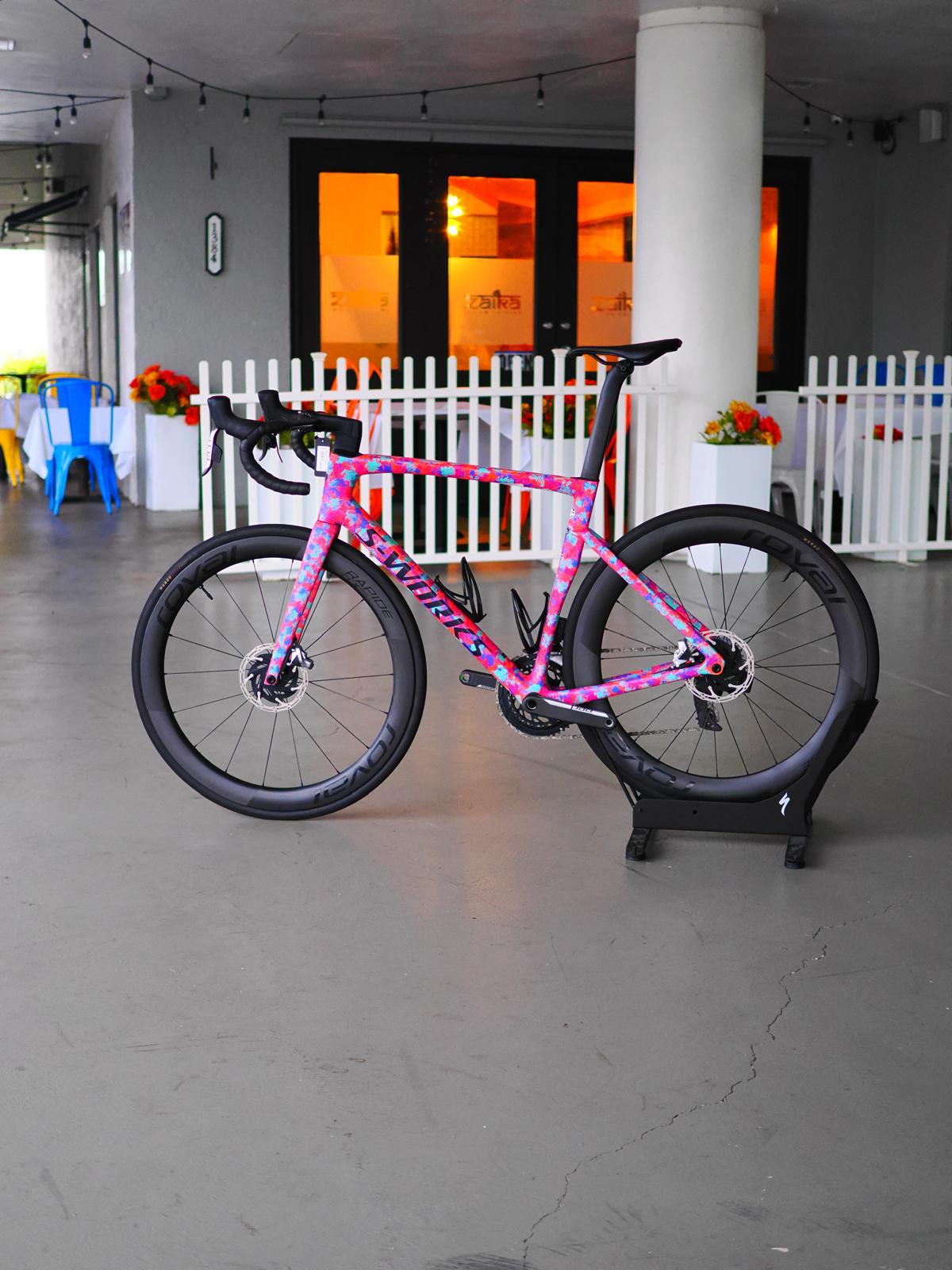 2023 Tarmac SL7 S works Gloss Marble Lagoon Sram red axs Roval CLX II Size 56 Pre-Owned